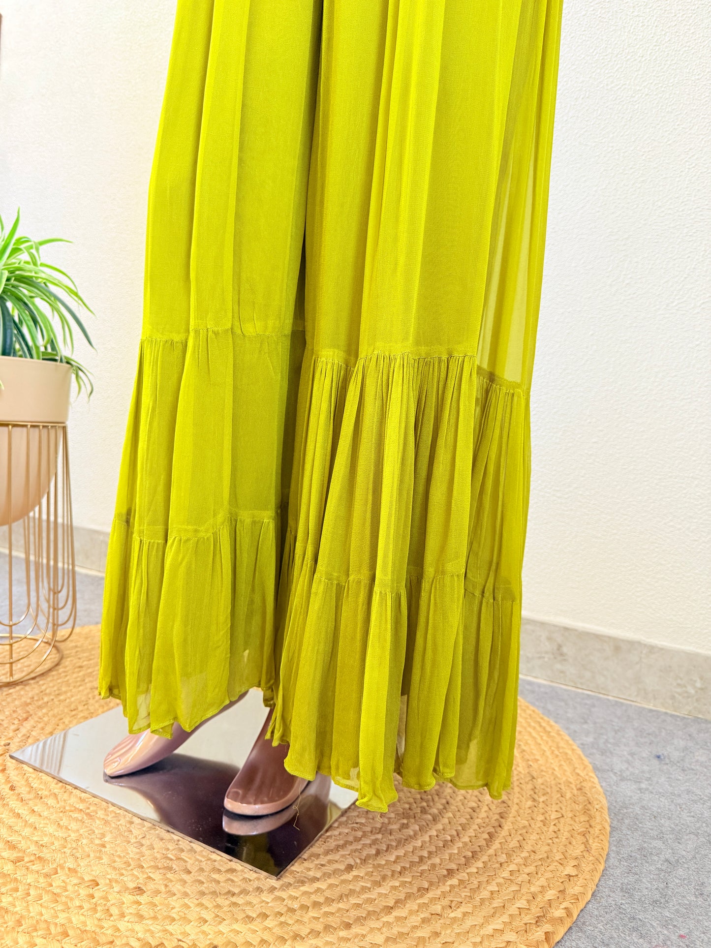 Indowestern with Lehriya Print Cape