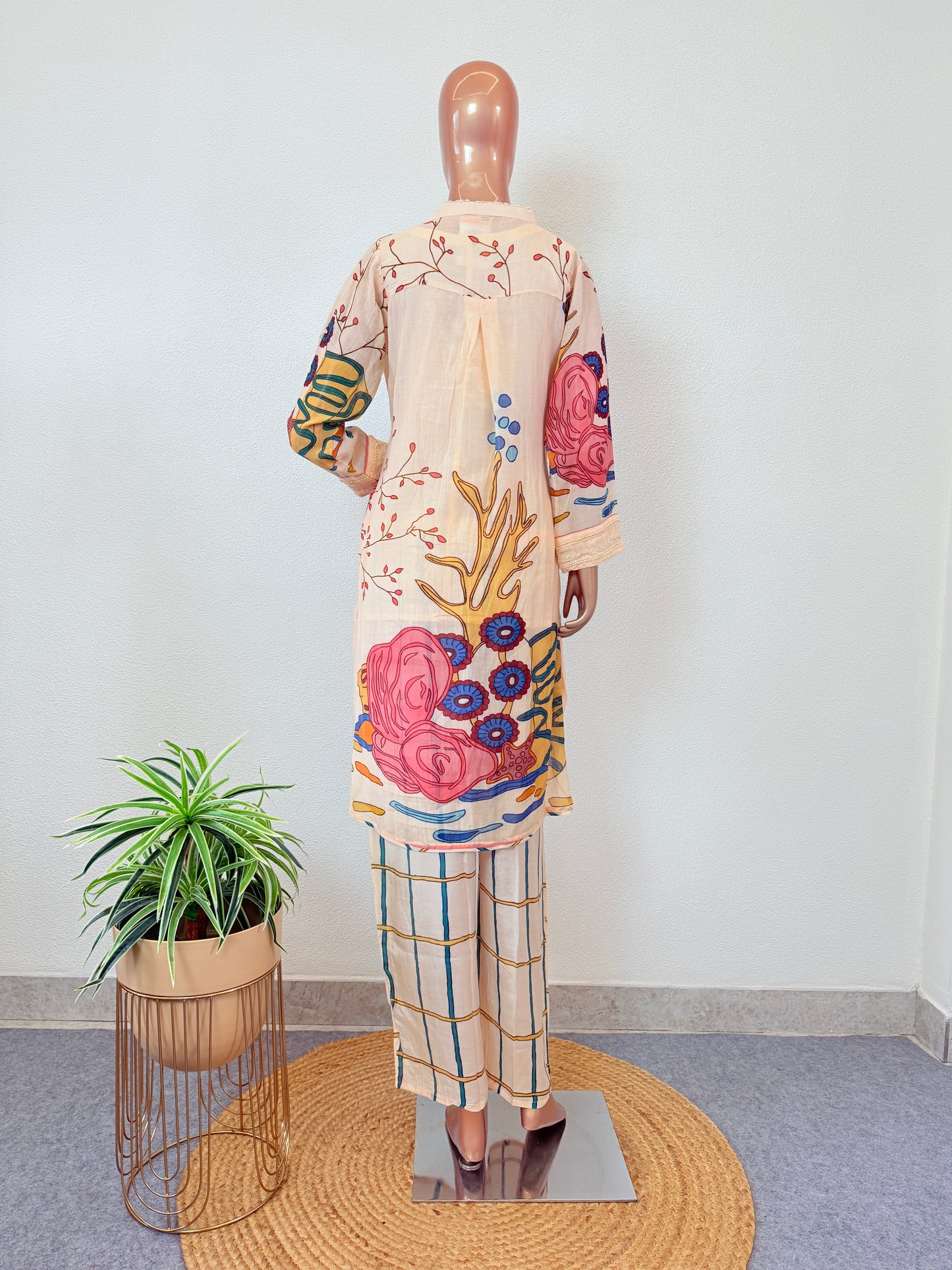 Digitally Print Mul Cotton Coord Set