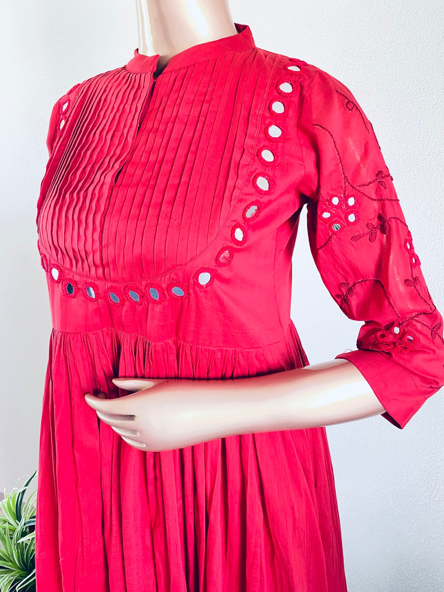 Mirror Work Mul Cotton Tunic