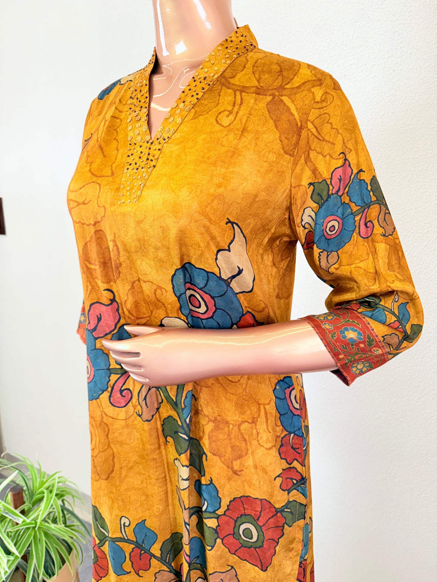 Kalamkari Print Muslin Suit Set