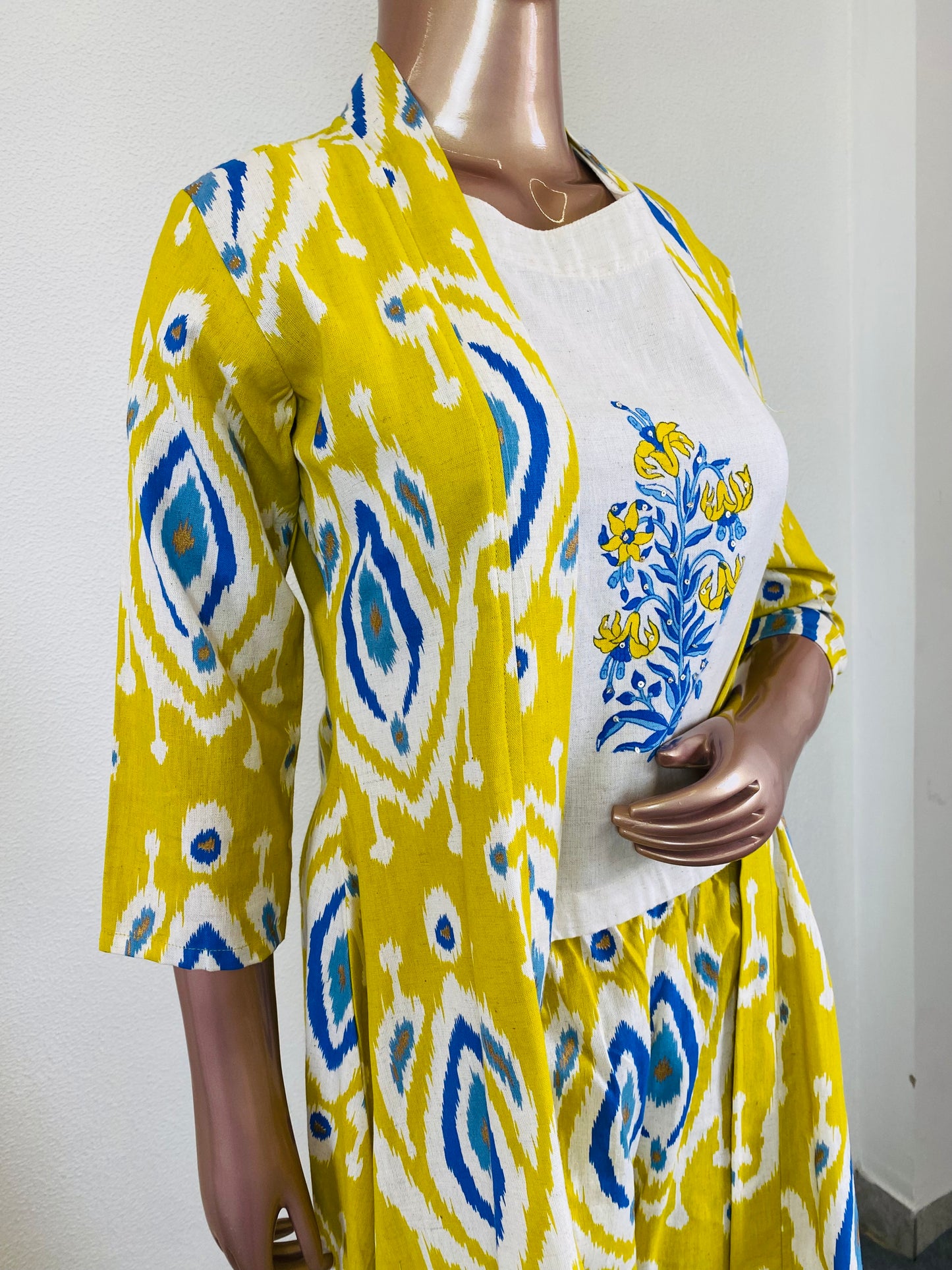 Printed Cotton Flex Jacket Set