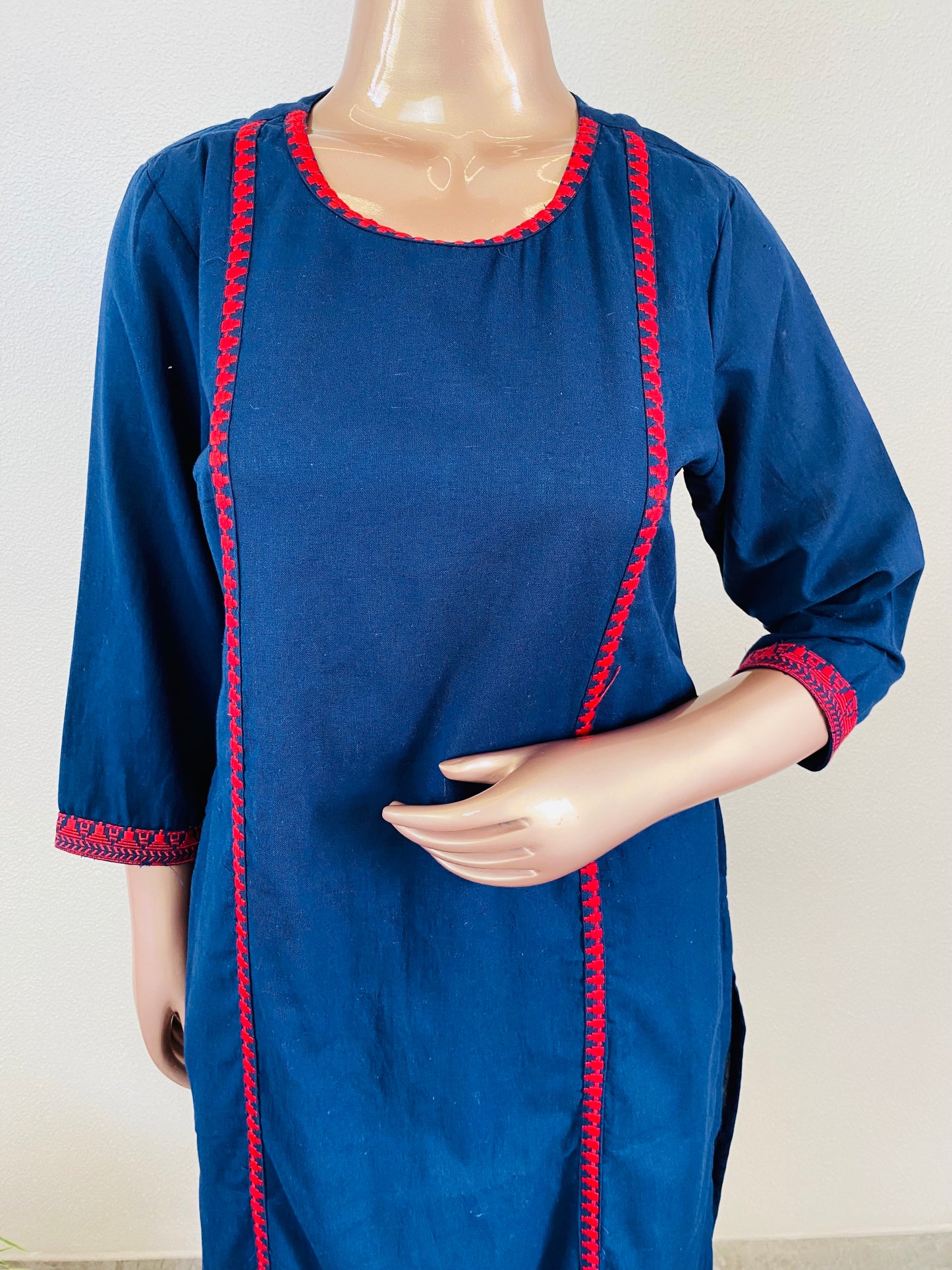 Cotton Flex Kurta Pant with Weave Details