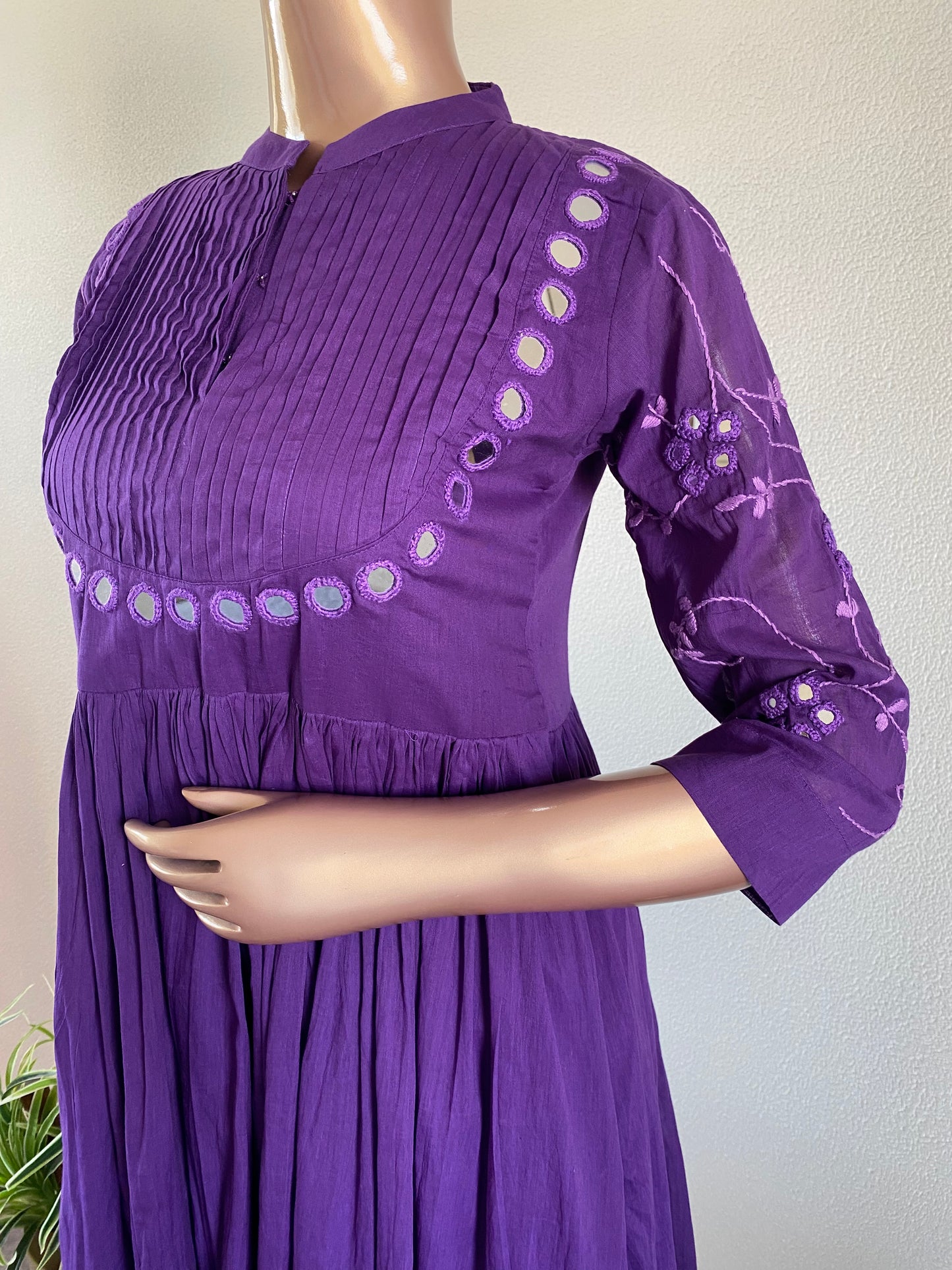 Mirror Work Mul Cotton Tunic