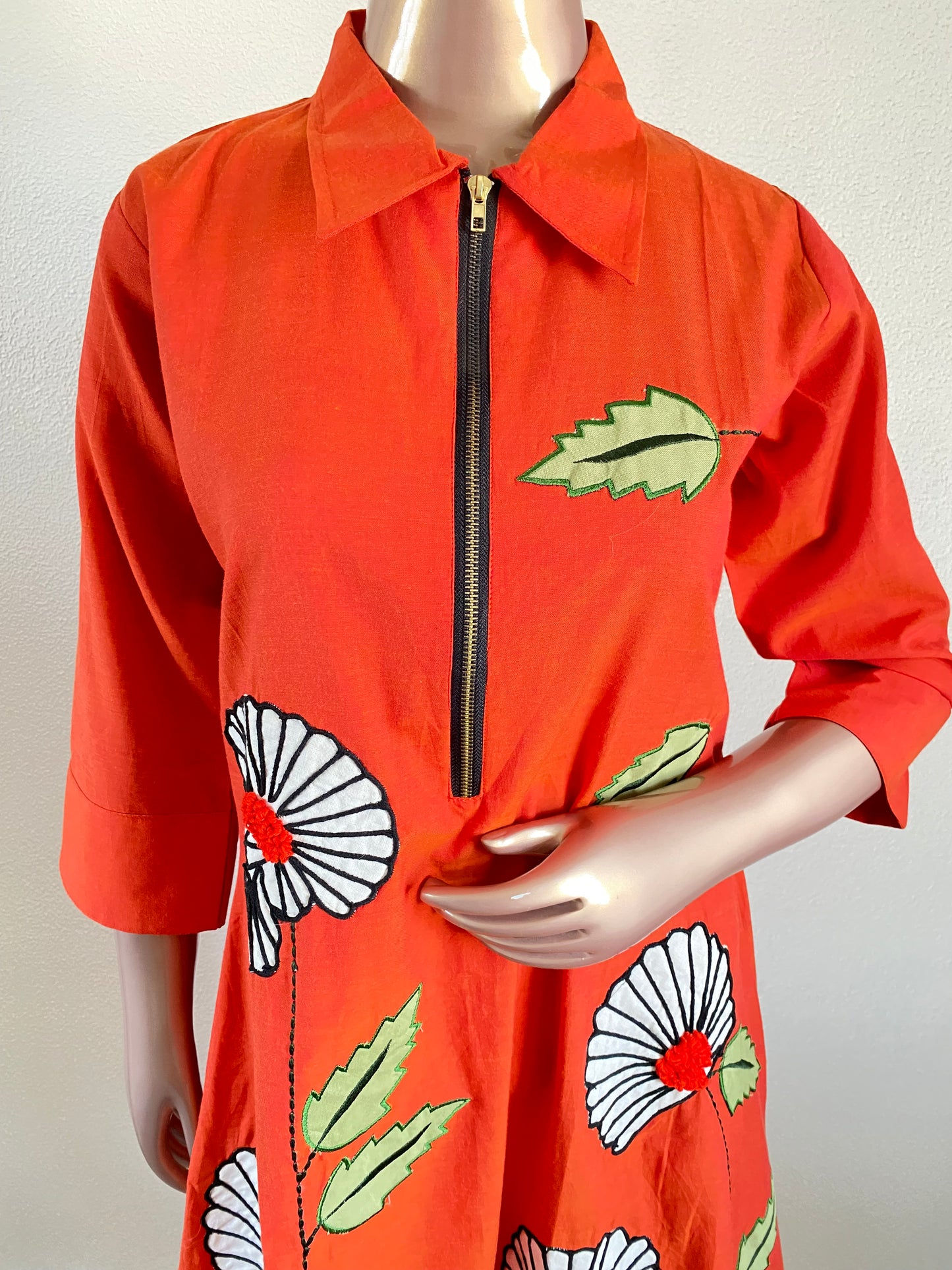 Appliqué work Handloom tunic