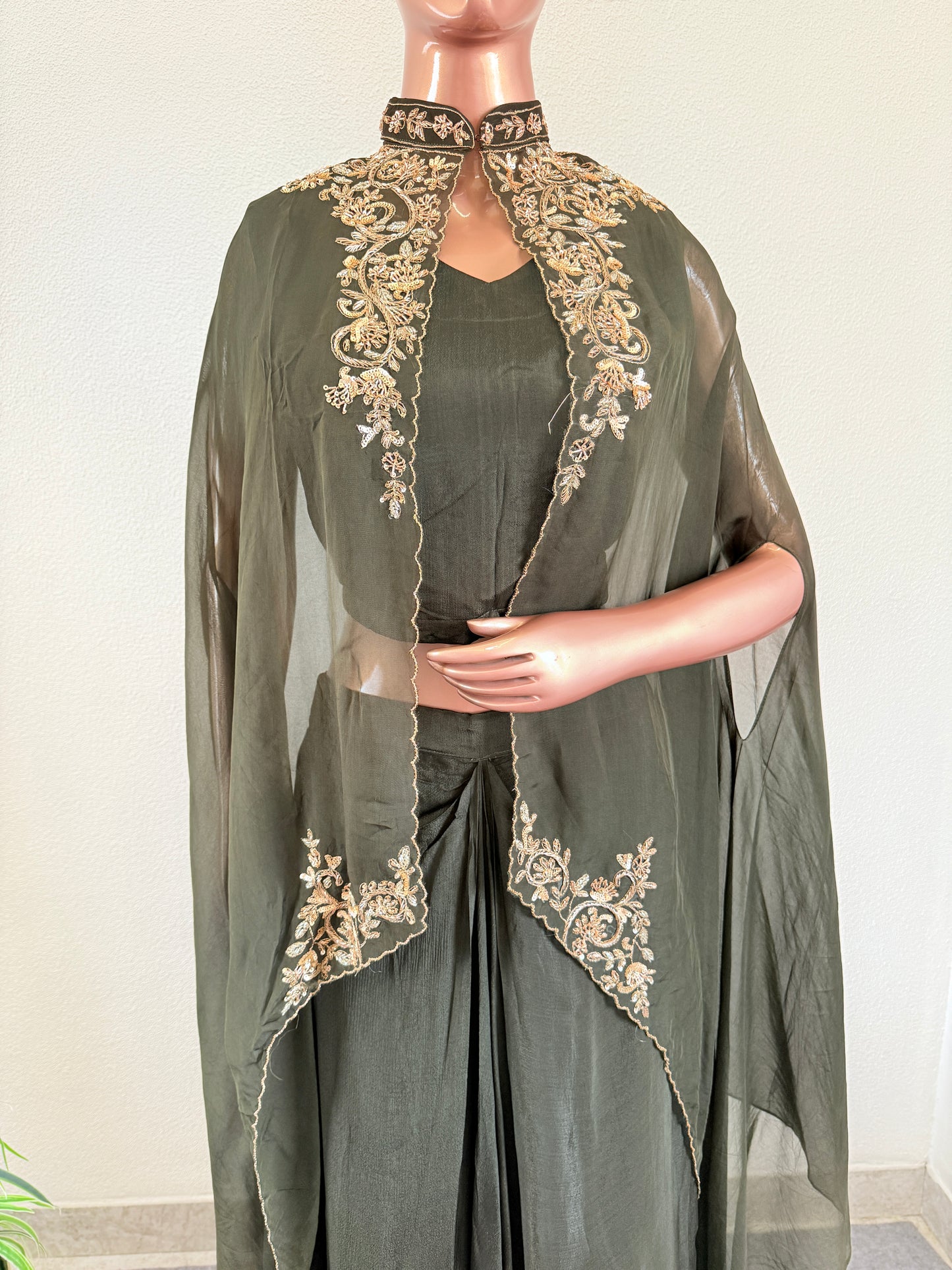 Drape Dhoti and Cape Indowestern