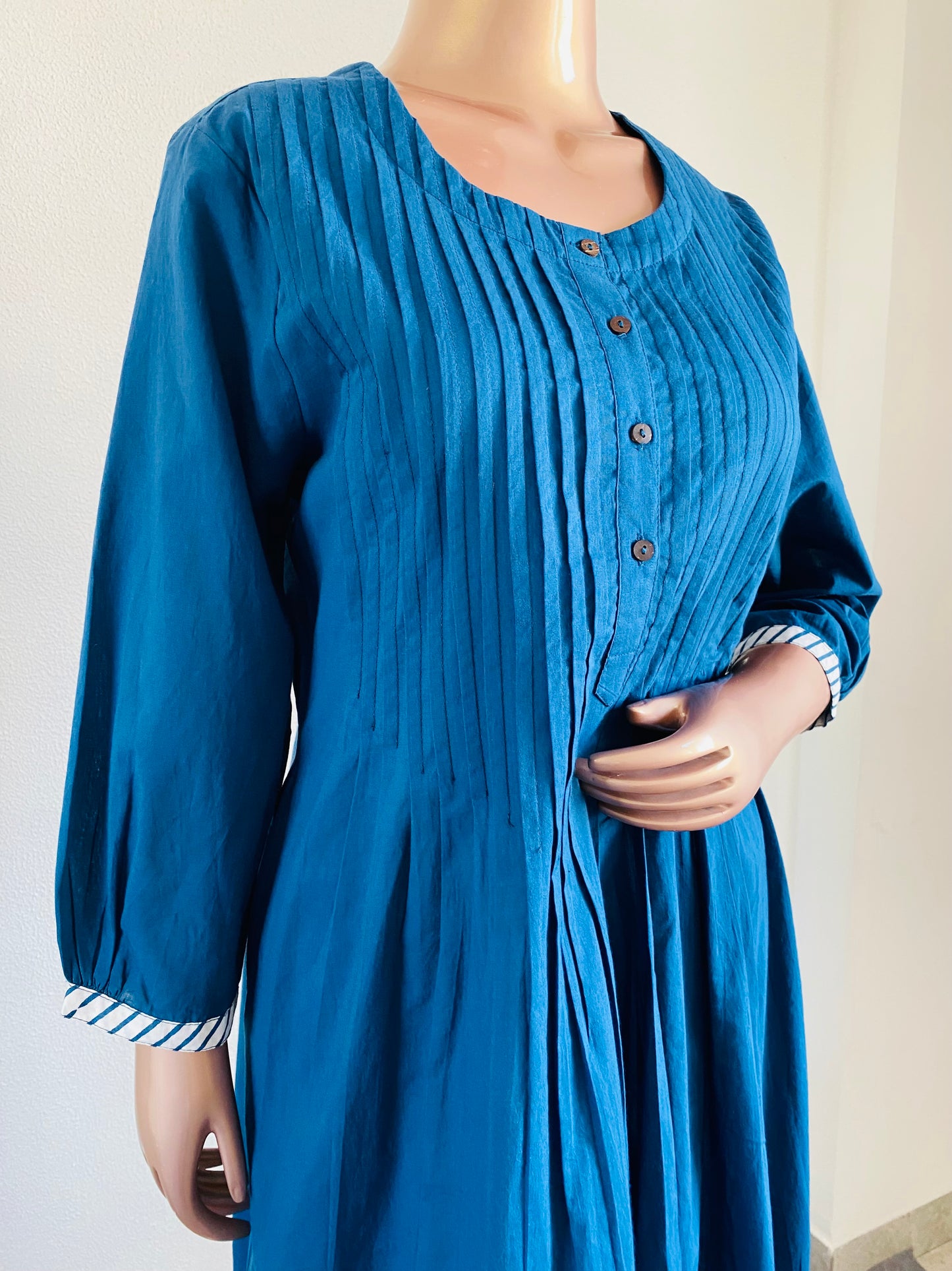 Cotton kurta With Handblock print sharara and dupatta