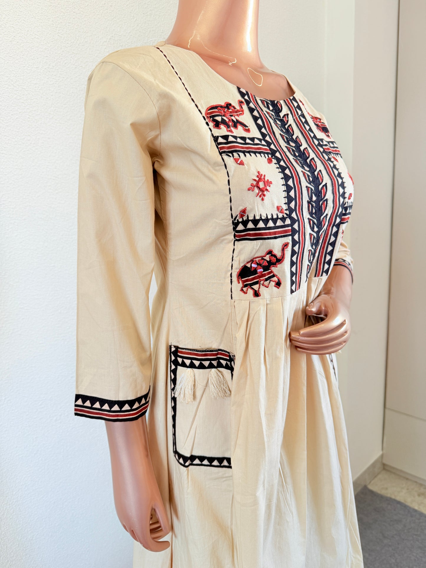 Front Pocket Gamthi Ajrakh Print Suit Set