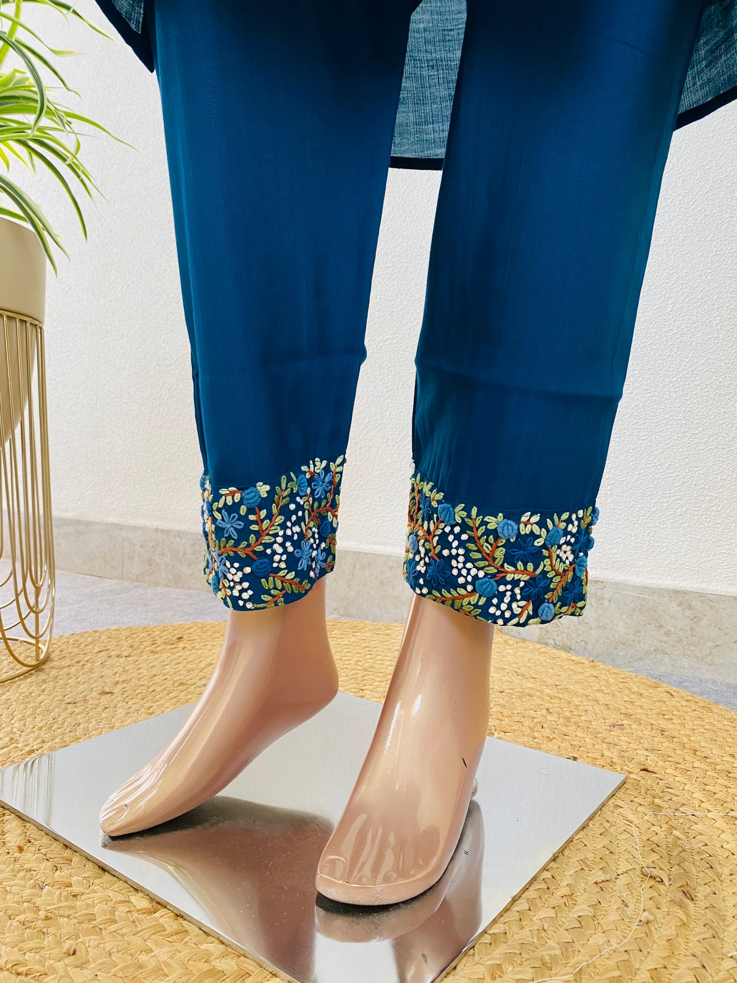 Imported Fabric Hand Embroidered Kurta Pant Set