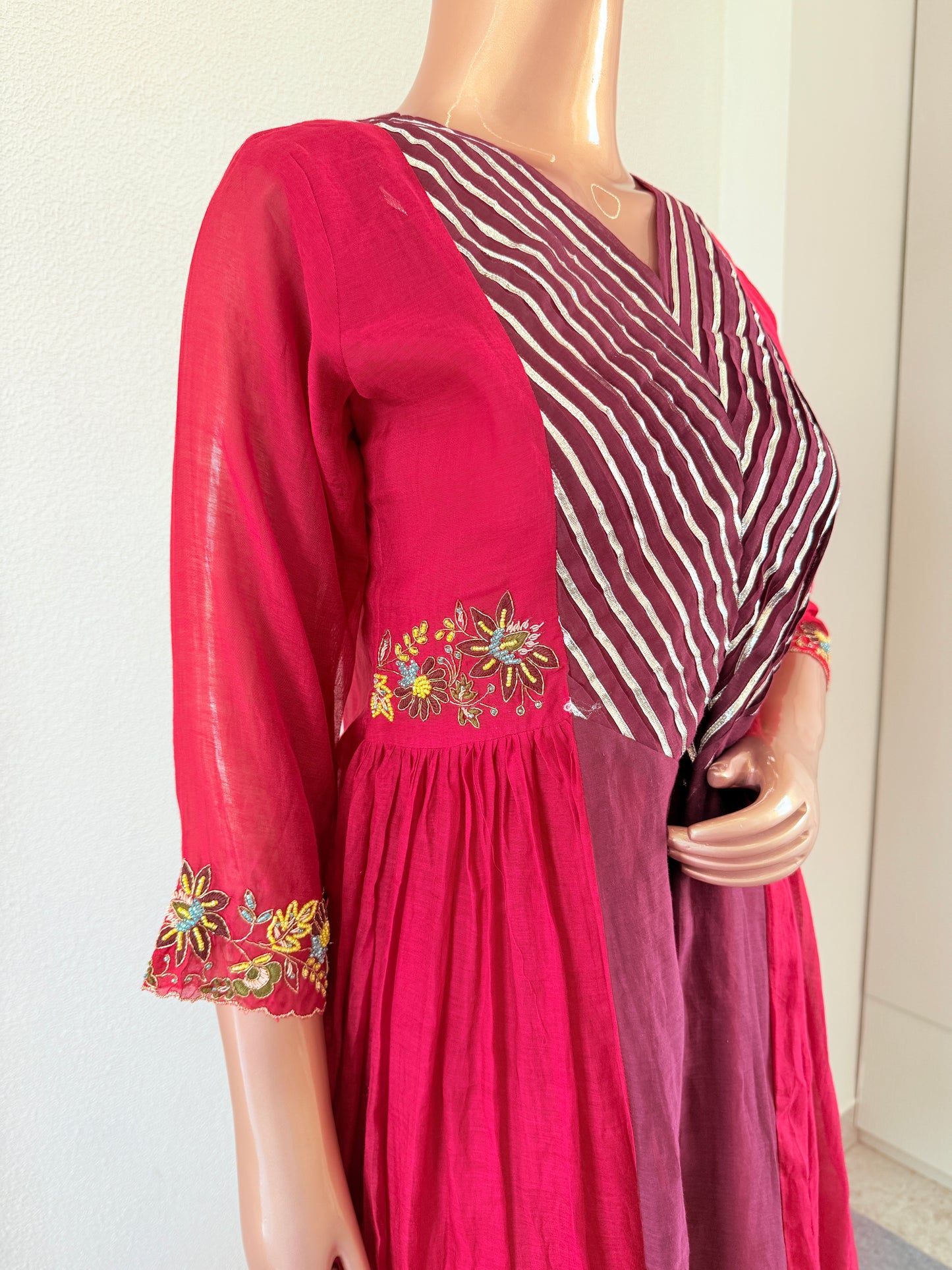 Mul Chanderi Dual Tone Suit Set