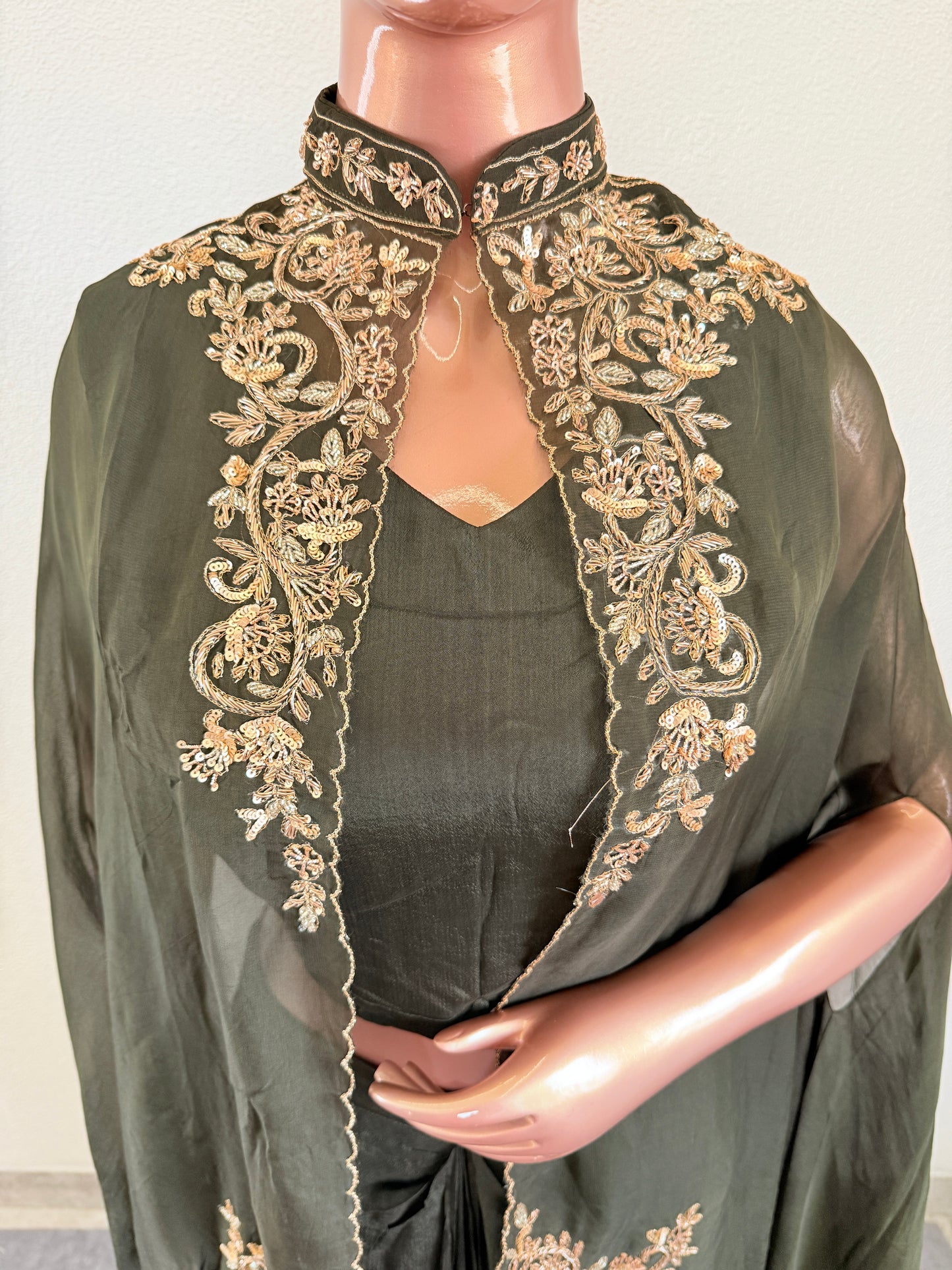Drape Dhoti and Cape Indowestern