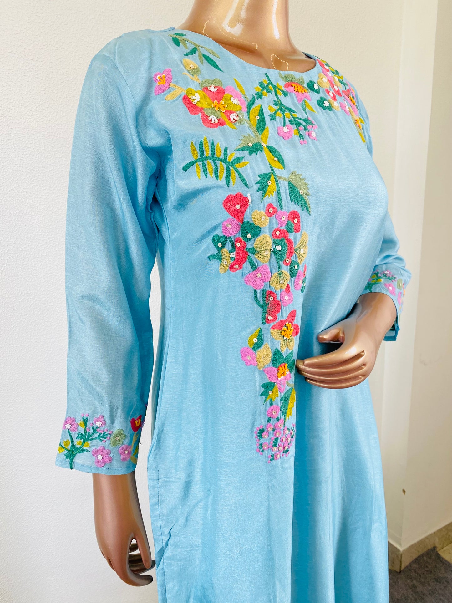 Dola Silk Suit Set with Aari work