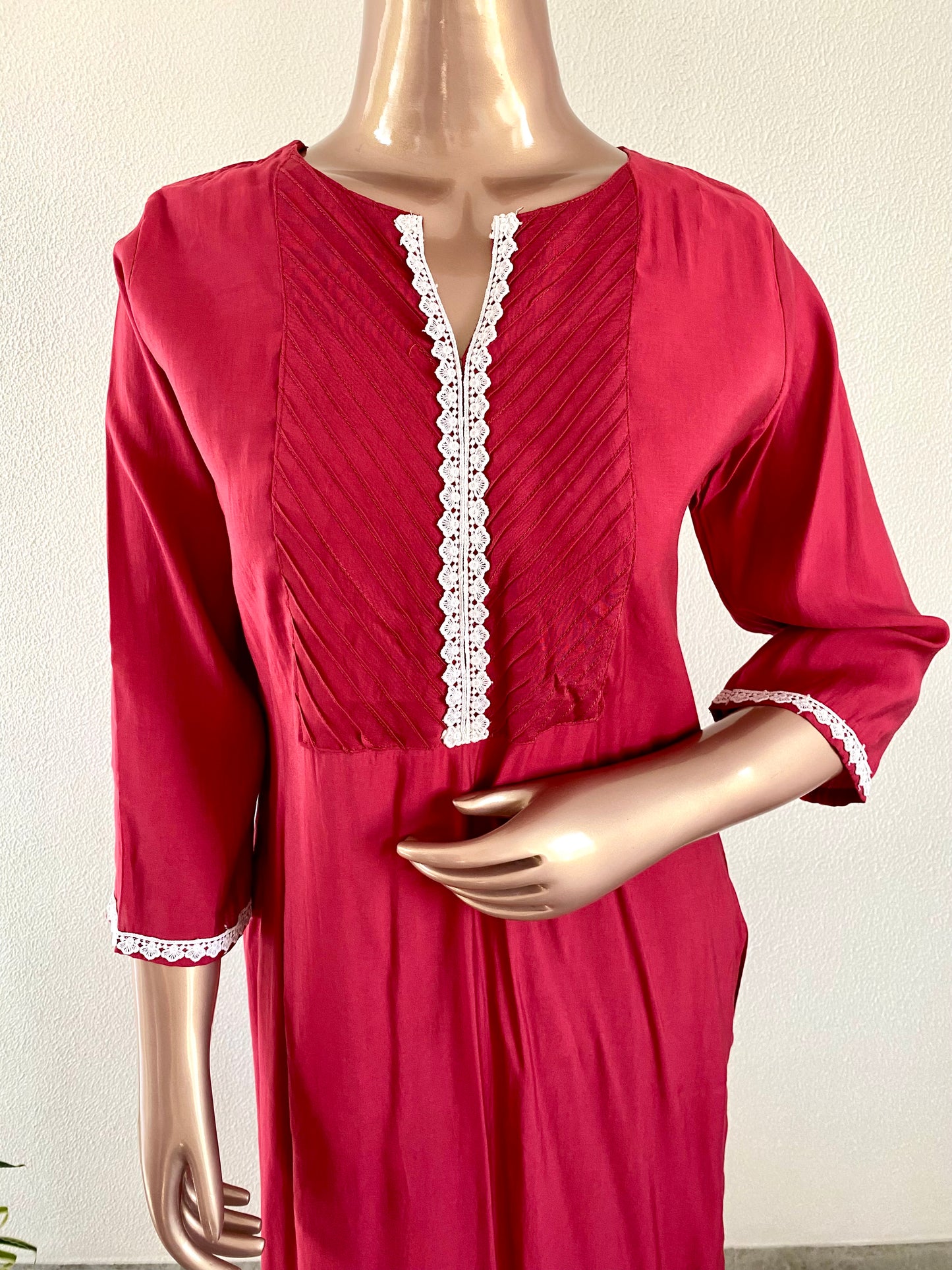Roman Silk Suit with Organza Dupatta and Aari work