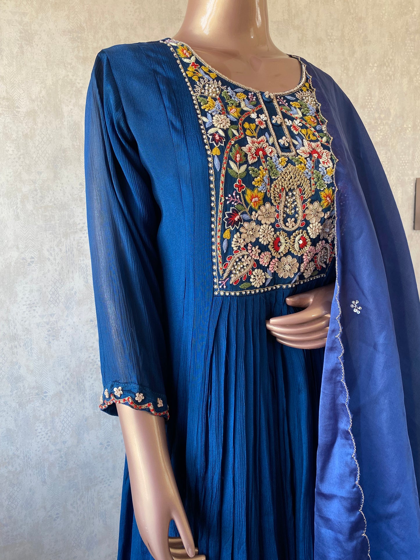 Chinon Gown with Handwork yoke