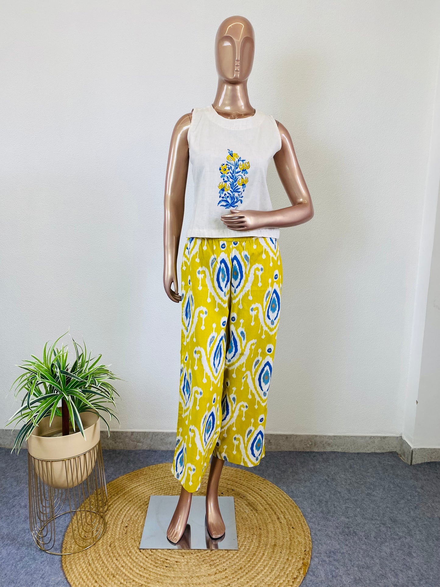 Printed Cotton Flex Jacket Set
