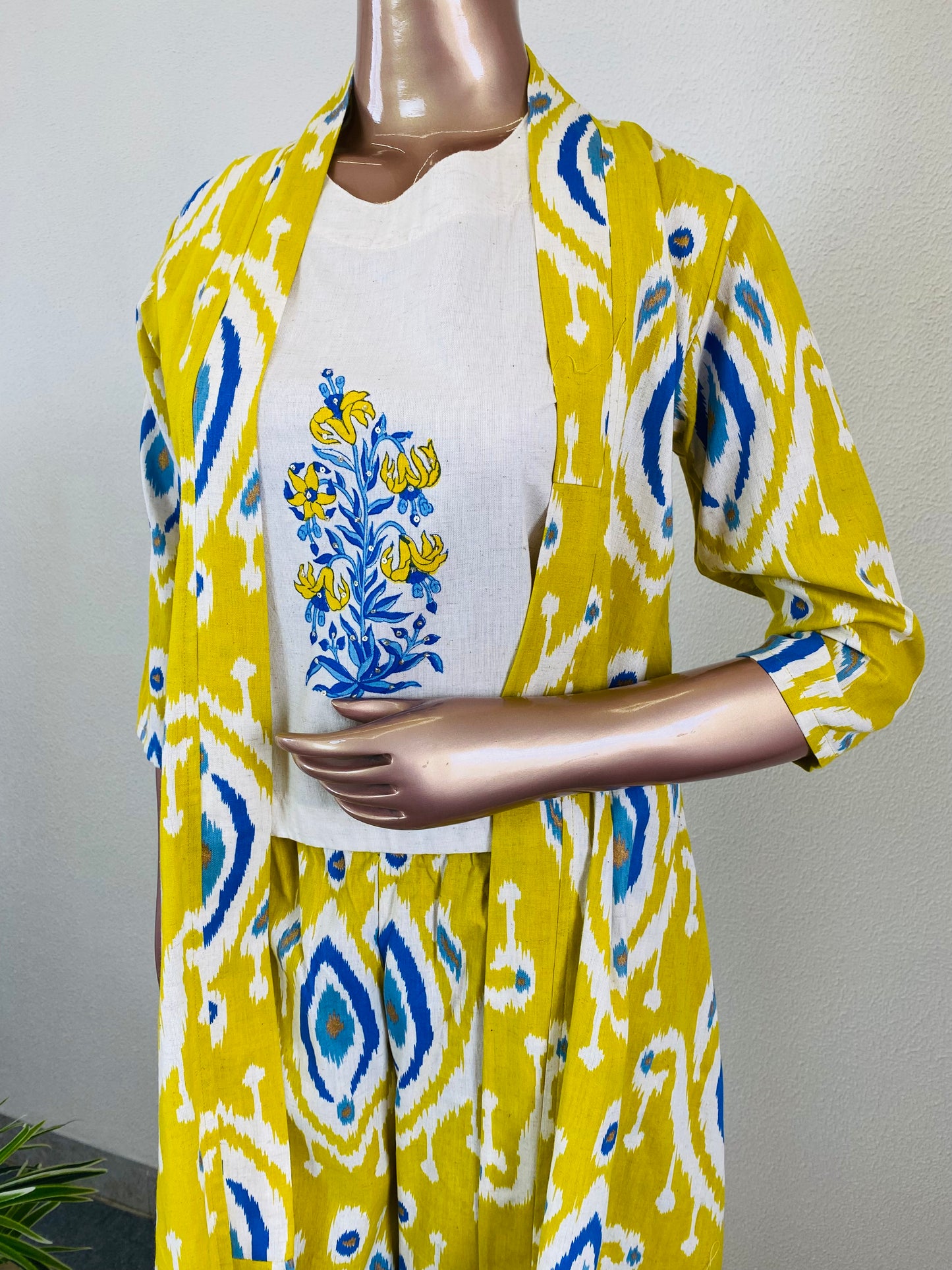 Printed Cotton Flex Jacket Set