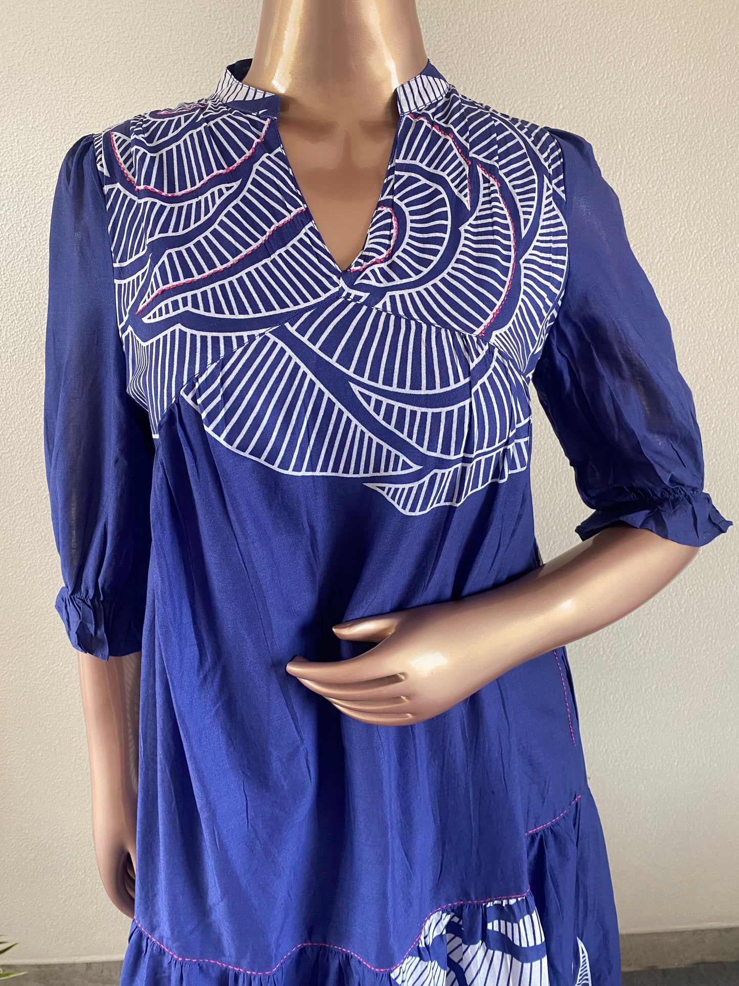 Mul Cotton Tunic with Placement Print