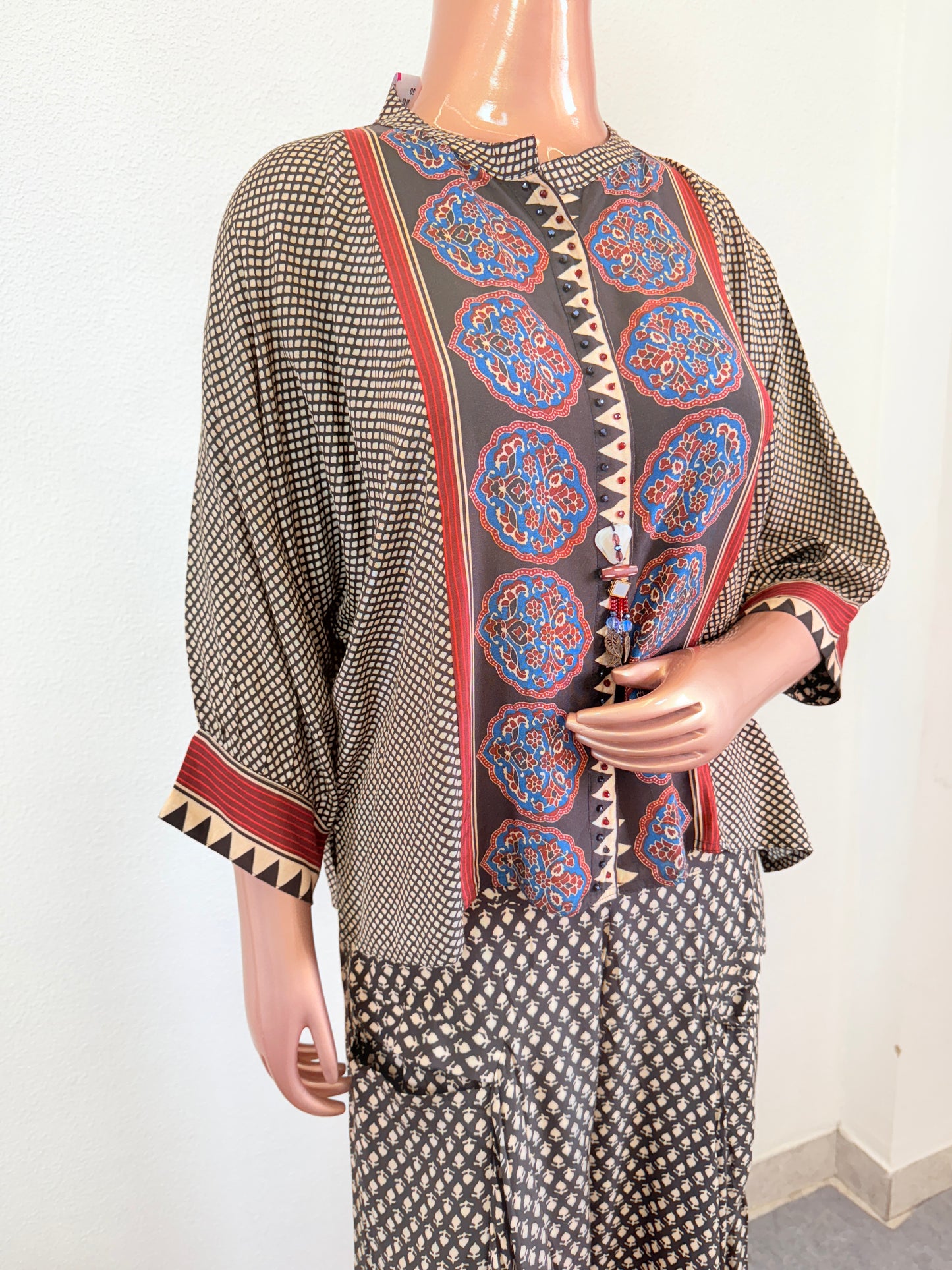 Muslin Kaftan Pants with Pocket Palazzo