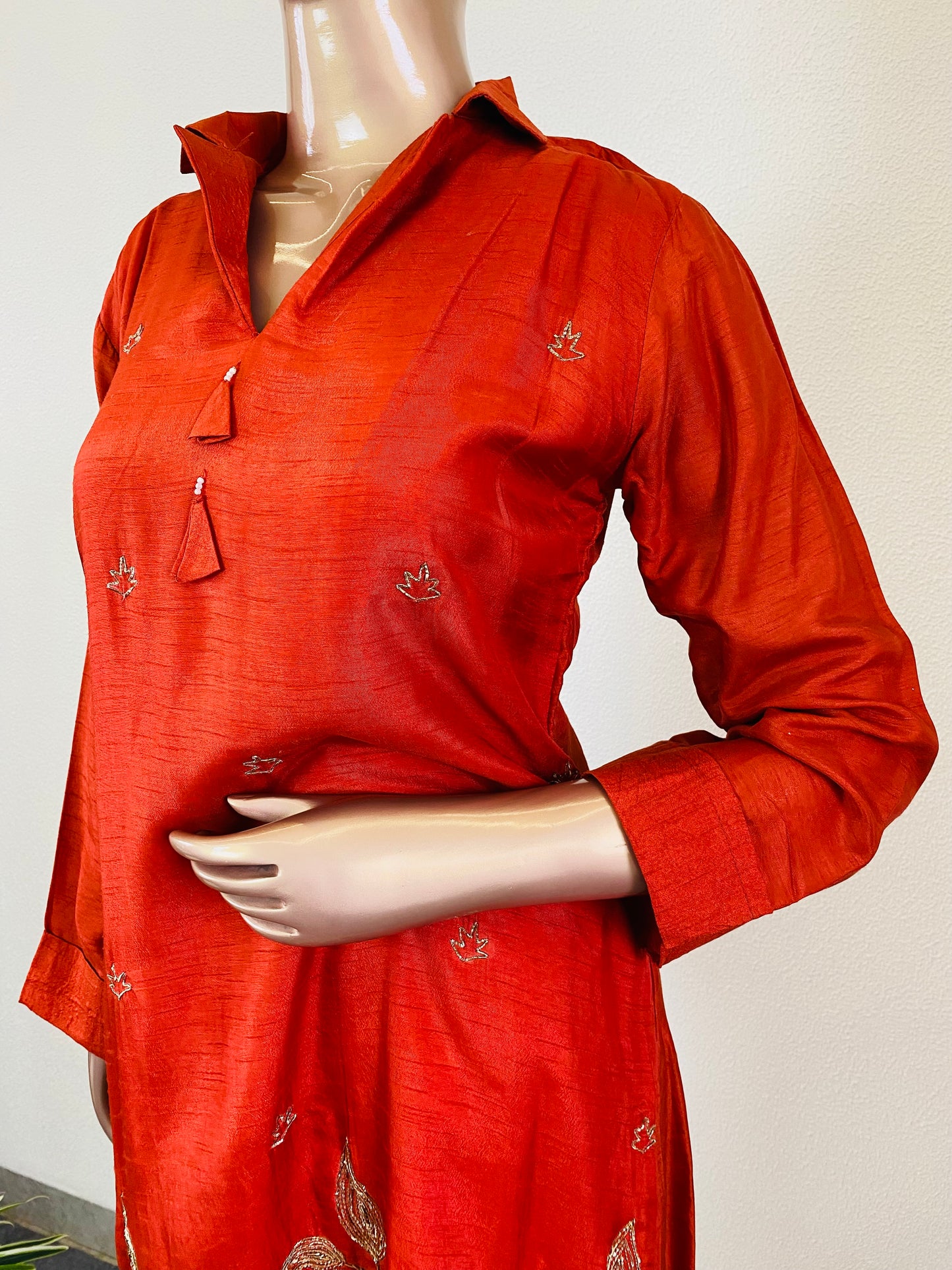 Dola Silk Coord Set with Zari & Zardozi Work