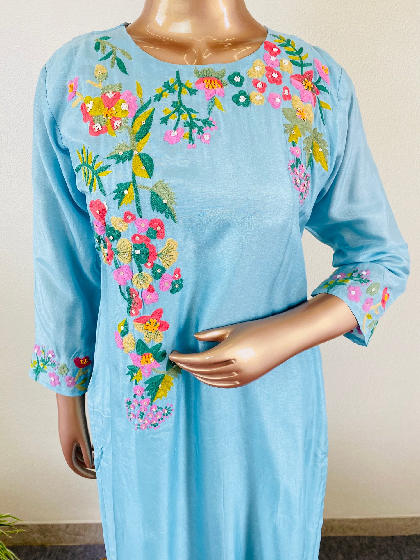 Dola Silk Suit Set with Aari work