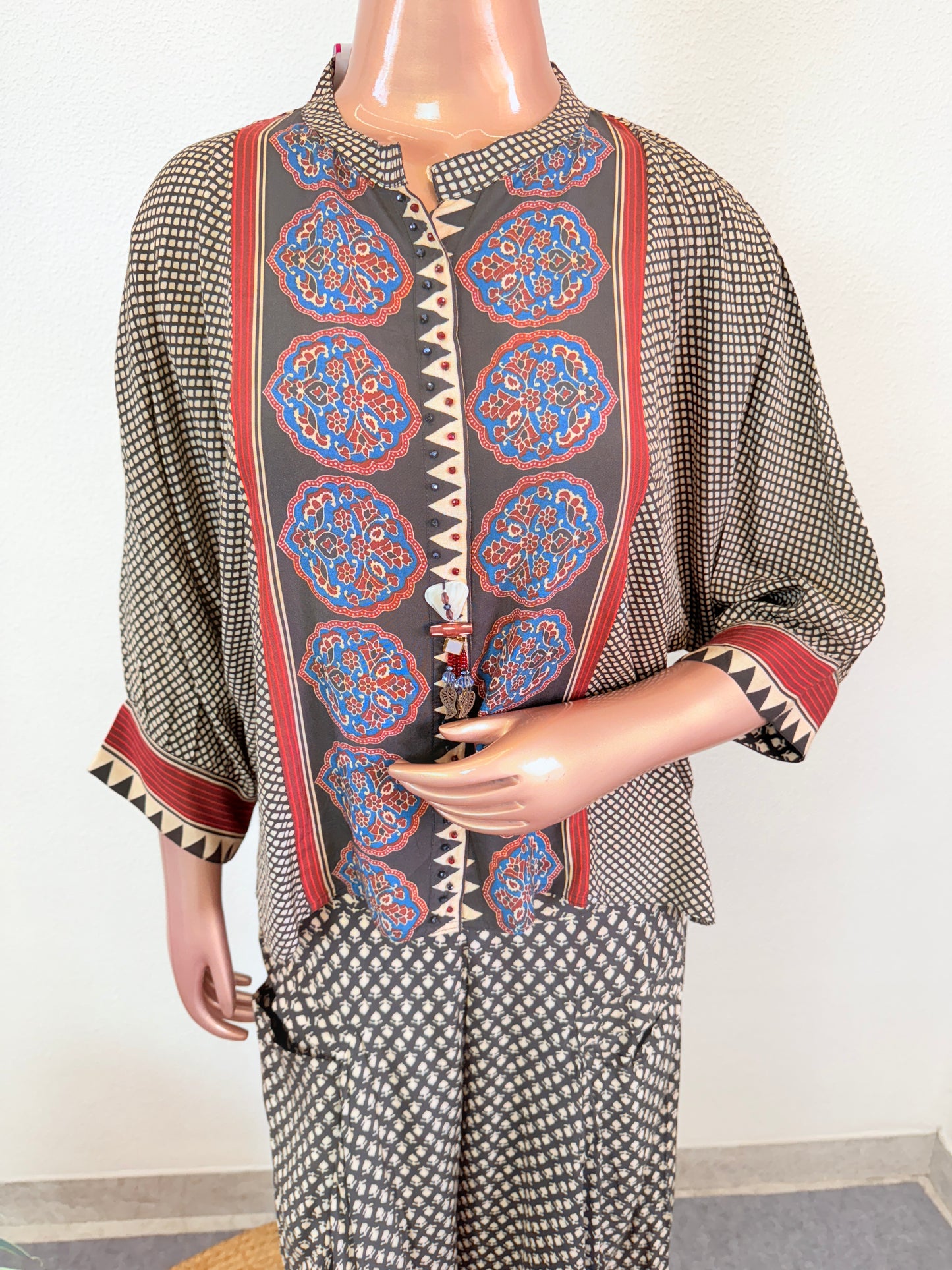 Muslin Kaftan Pants with Pocket Palazzo