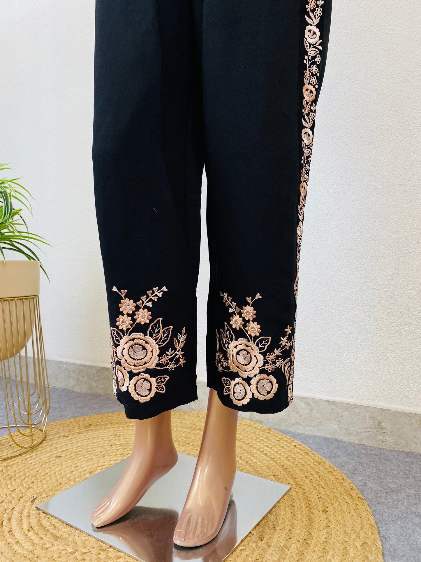 Imported Cotton Silk Coords with Embroidery Detailing