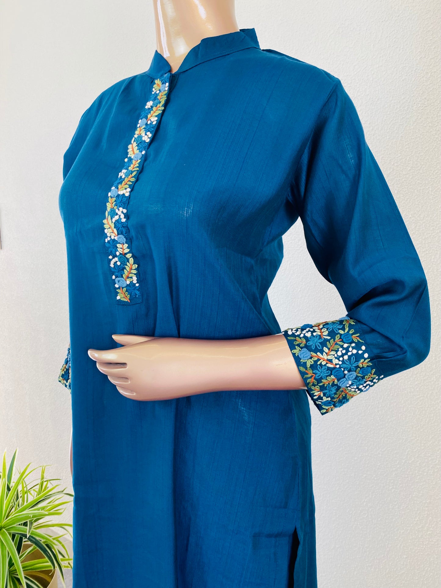 Imported Fabric Hand Embroidered Kurta Pant Set