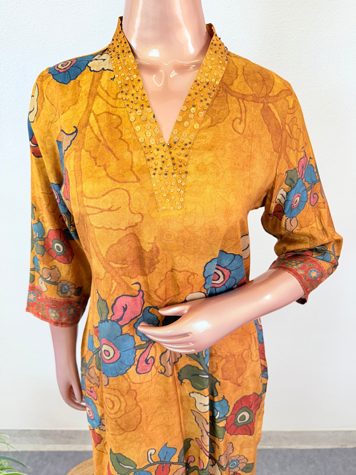 Kalamkari Print Muslin Suit Set