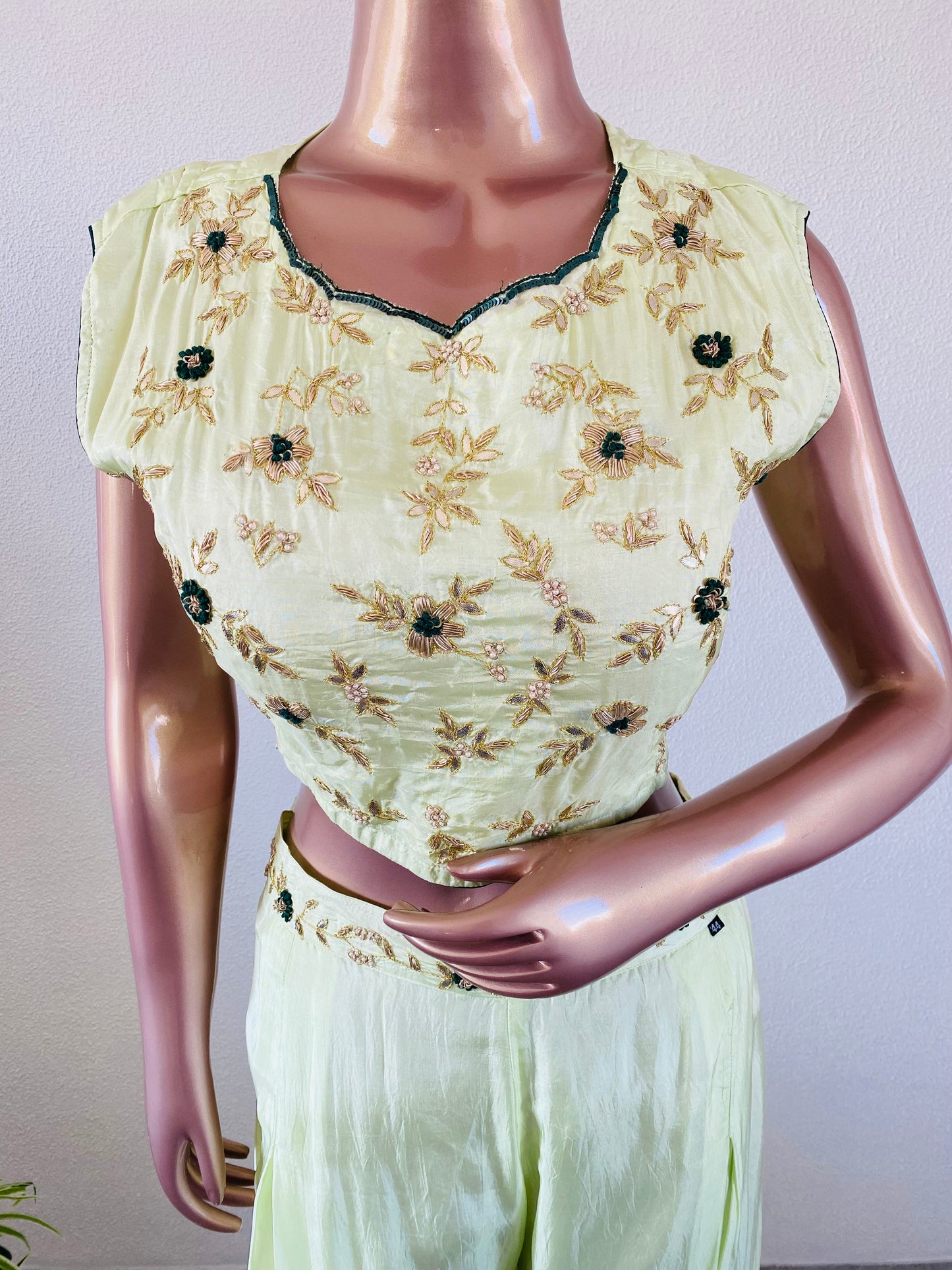 Pure Silk Hand work Organza Cape Indowestern