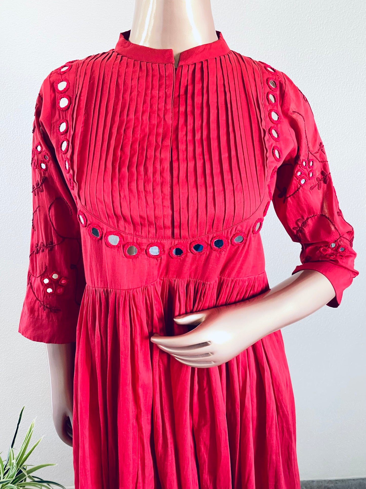 Mirror Work Mul Cotton Tunic