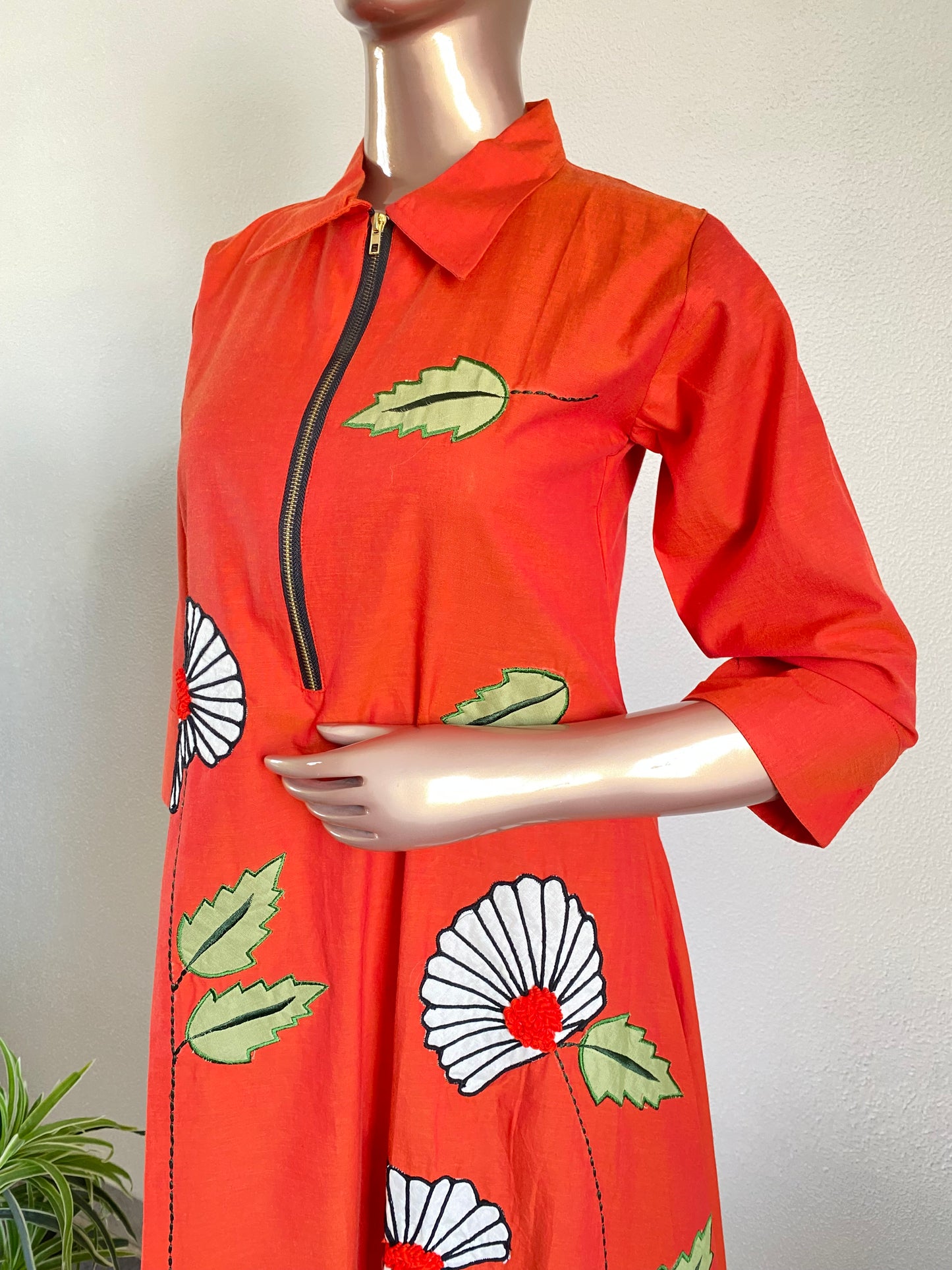 Appliqué work Handloom tunic
