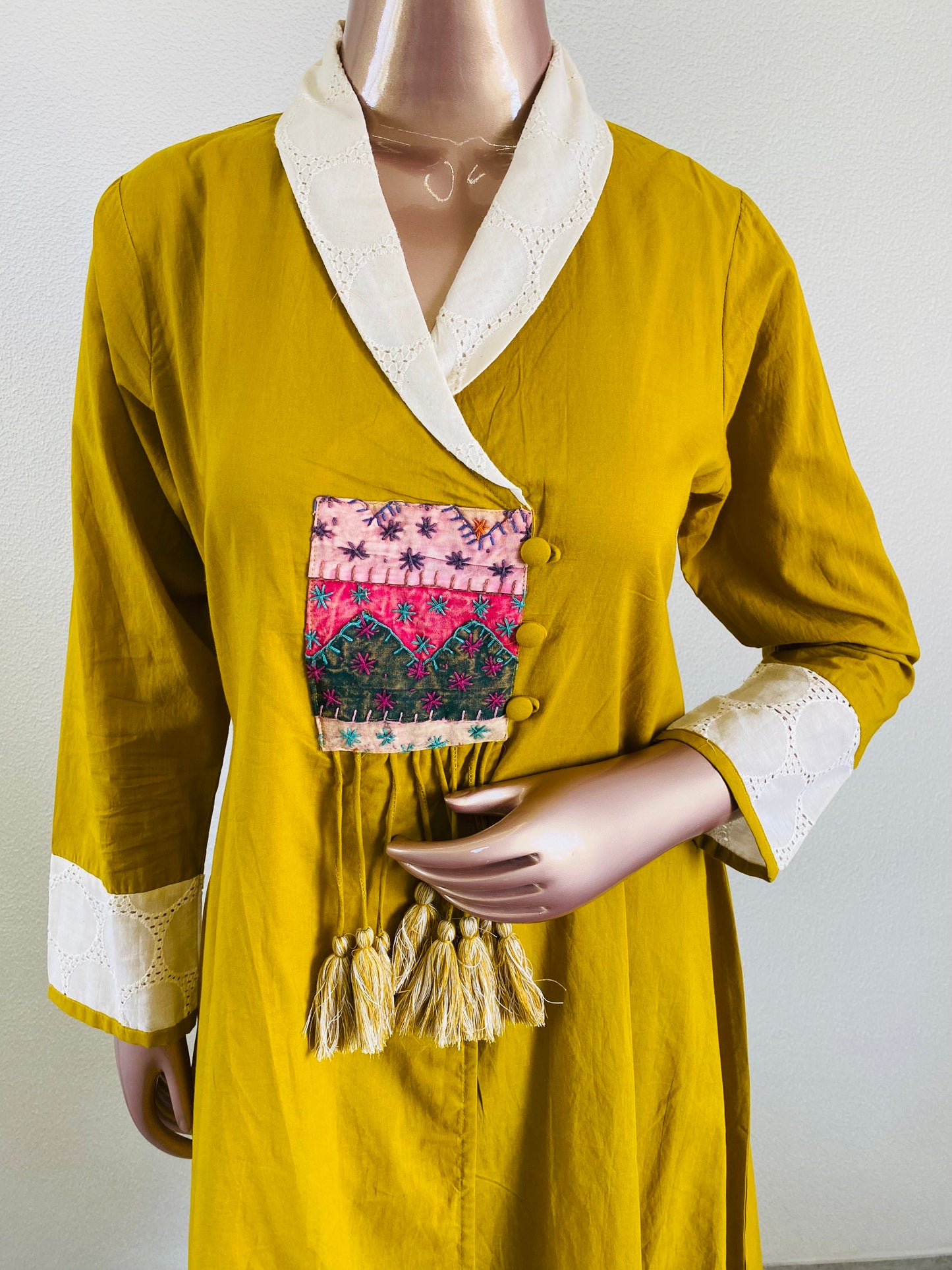 Schifili Turn Collar Kurta Palazzo Set