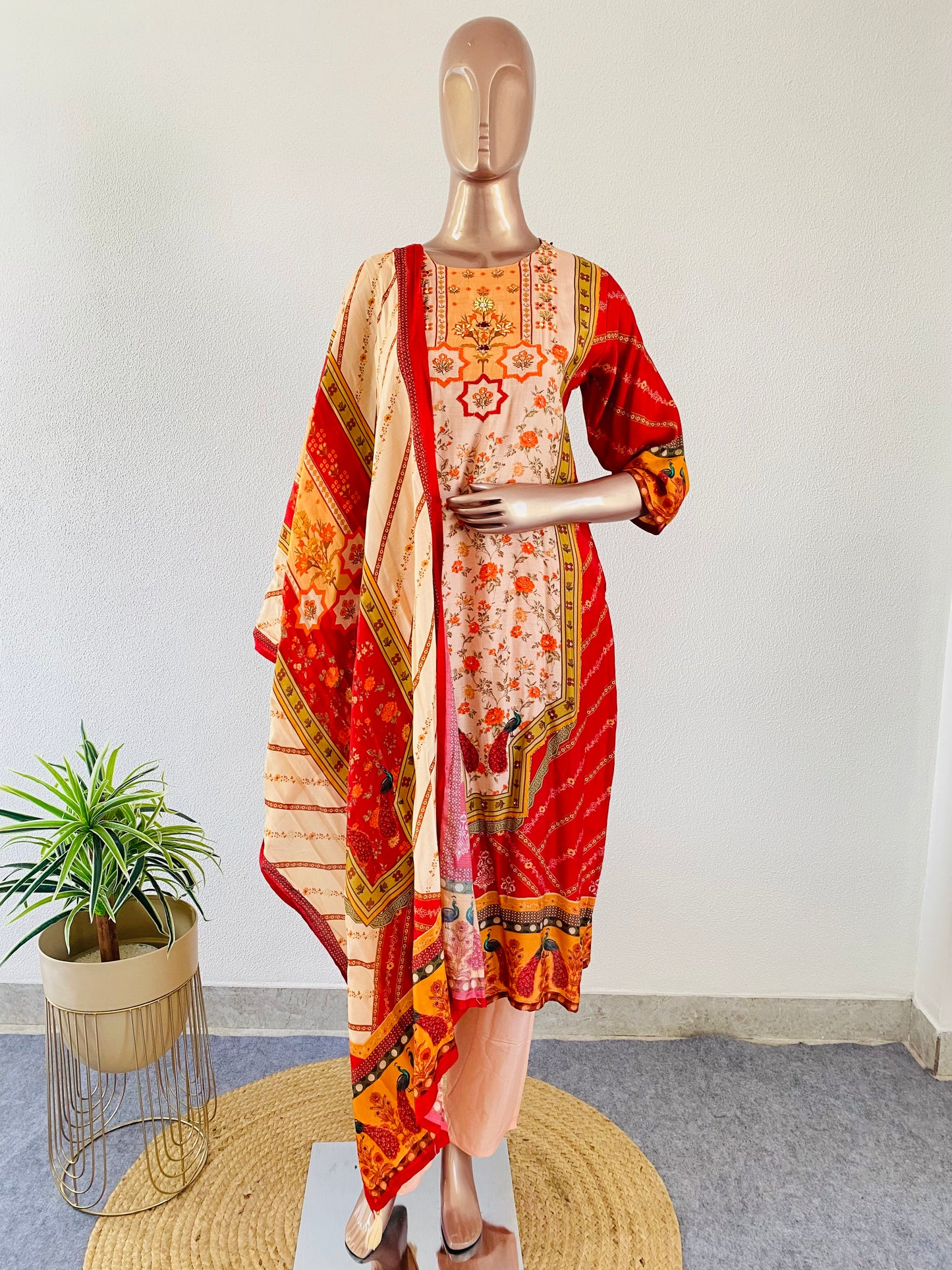 Karachi Print Muslin Suit Set