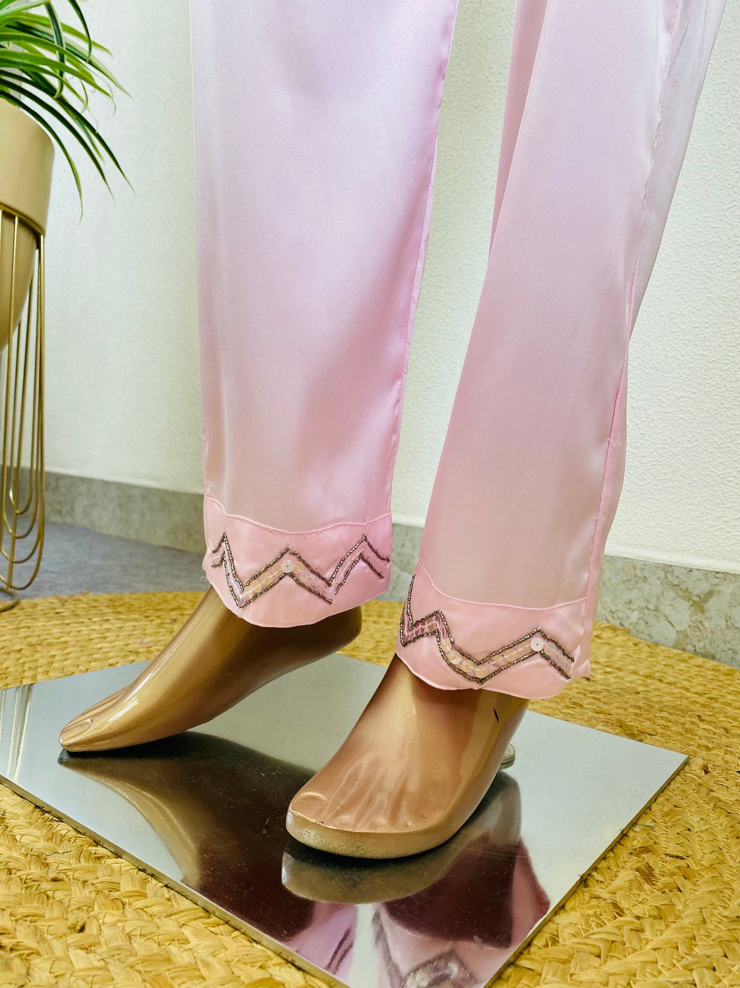 Satin Coords with Handwork Detailing