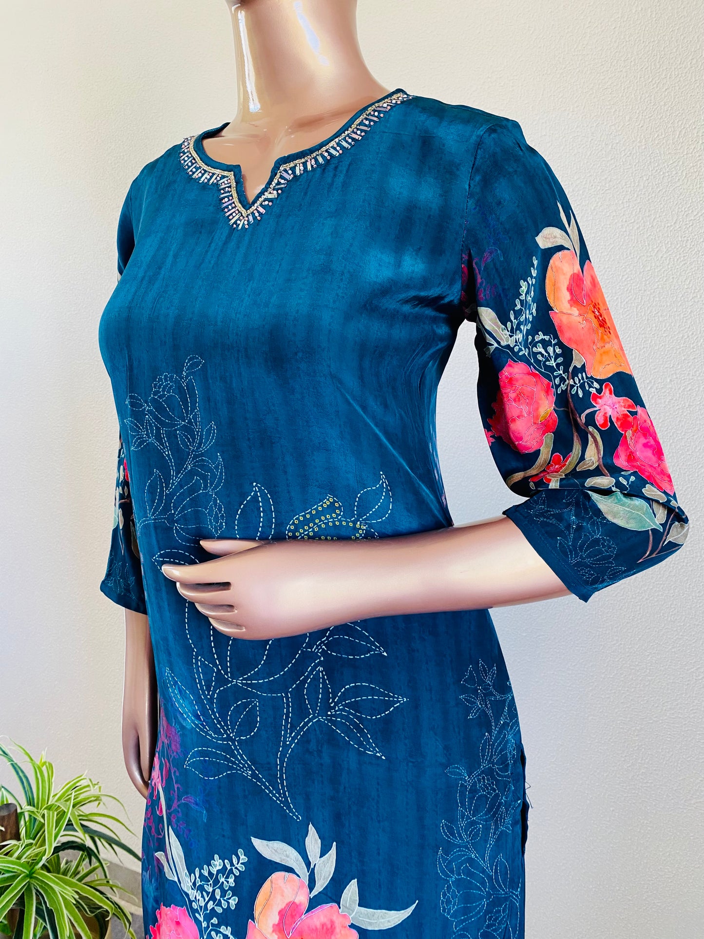 Italian Crepe Digitally Printed Suit Set