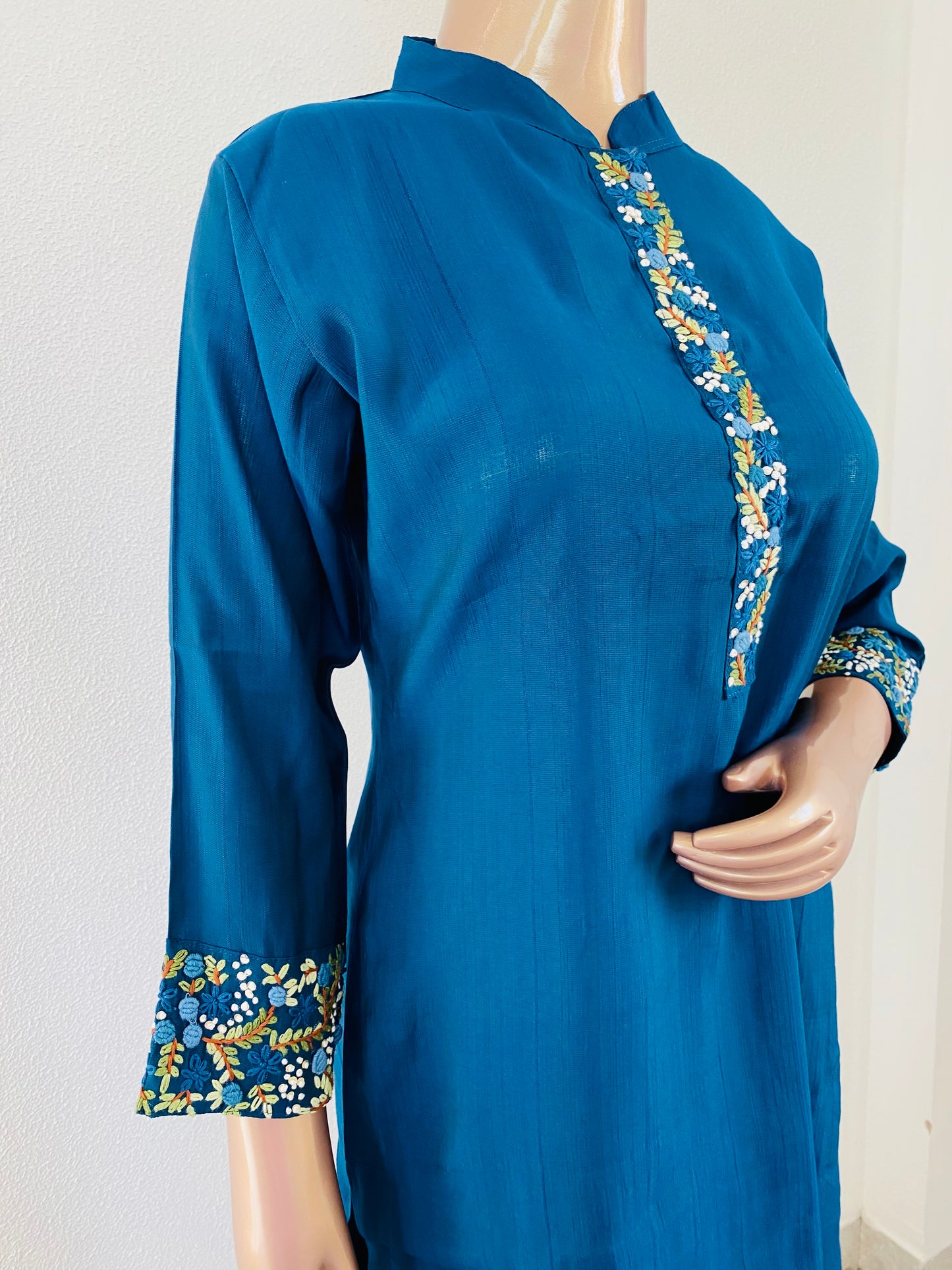 Imported Fabric Hand Embroidered Kurta Pant Set