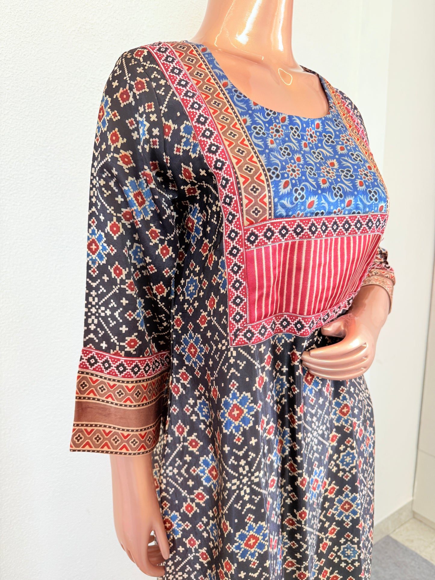 Ajrakh Print Gajji Kurta Pant Set