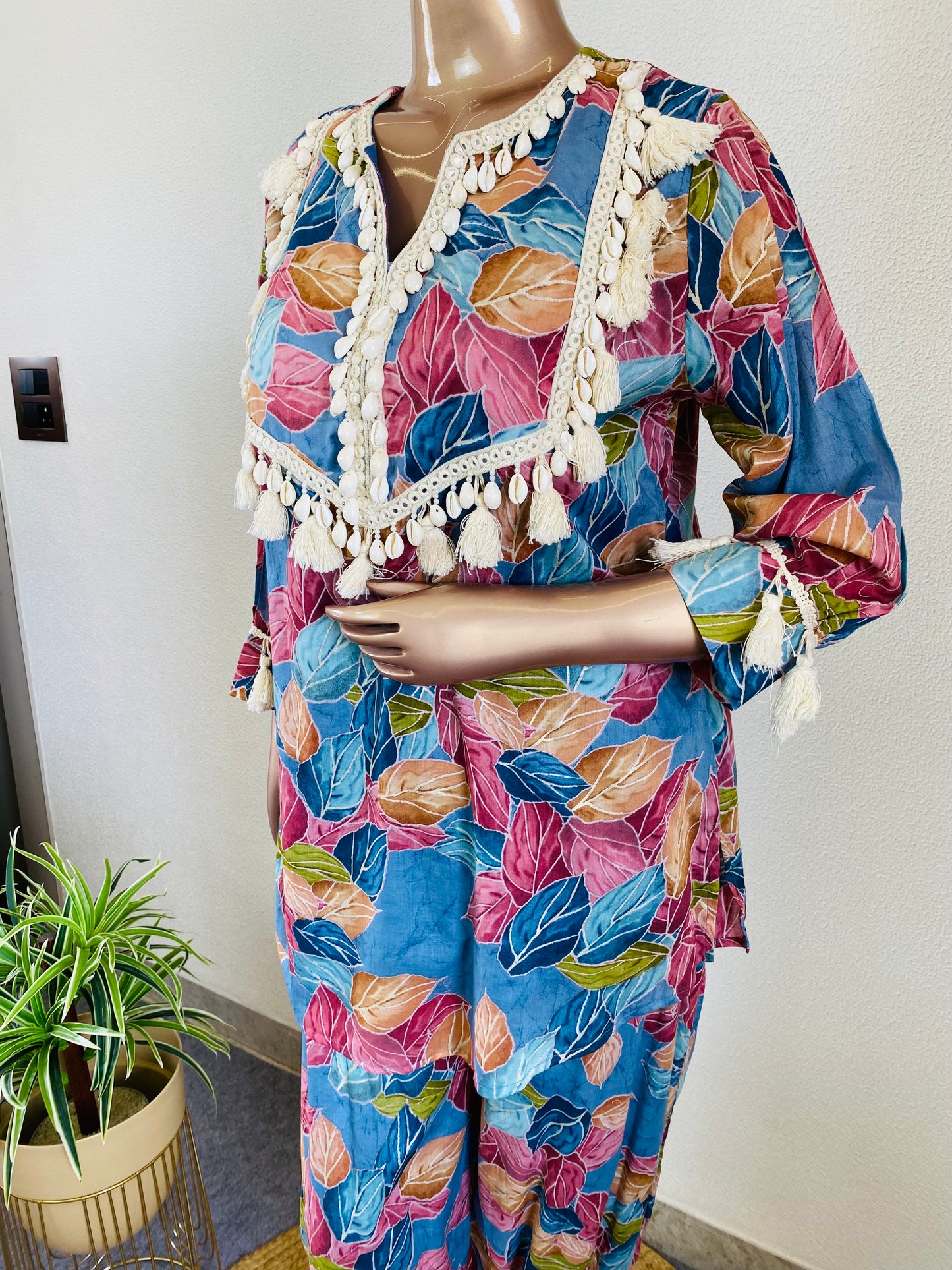 Printed Cotton Bohemian Style Coord Set
