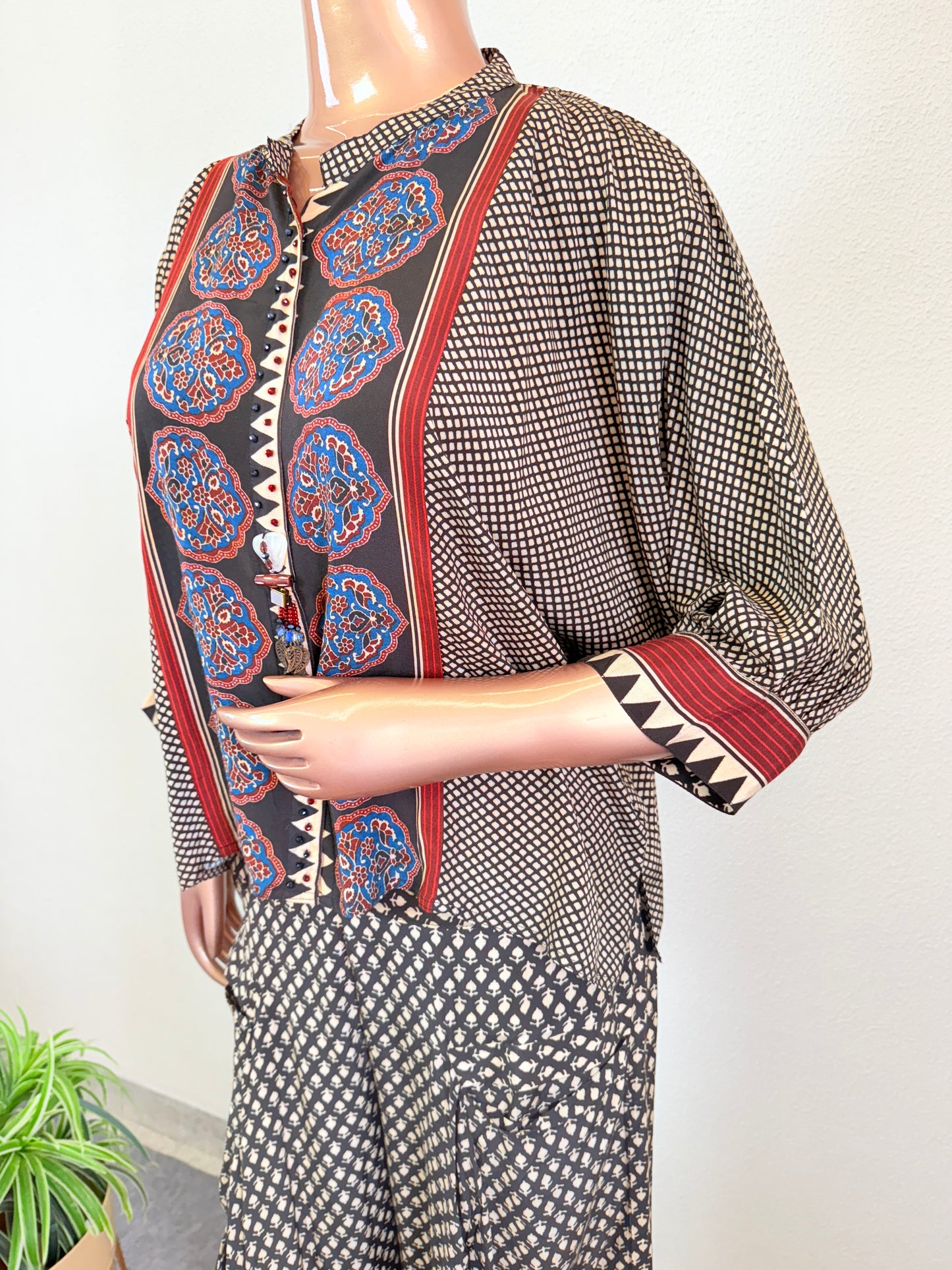 Muslin Kaftan Pants with Pocket Palazzo