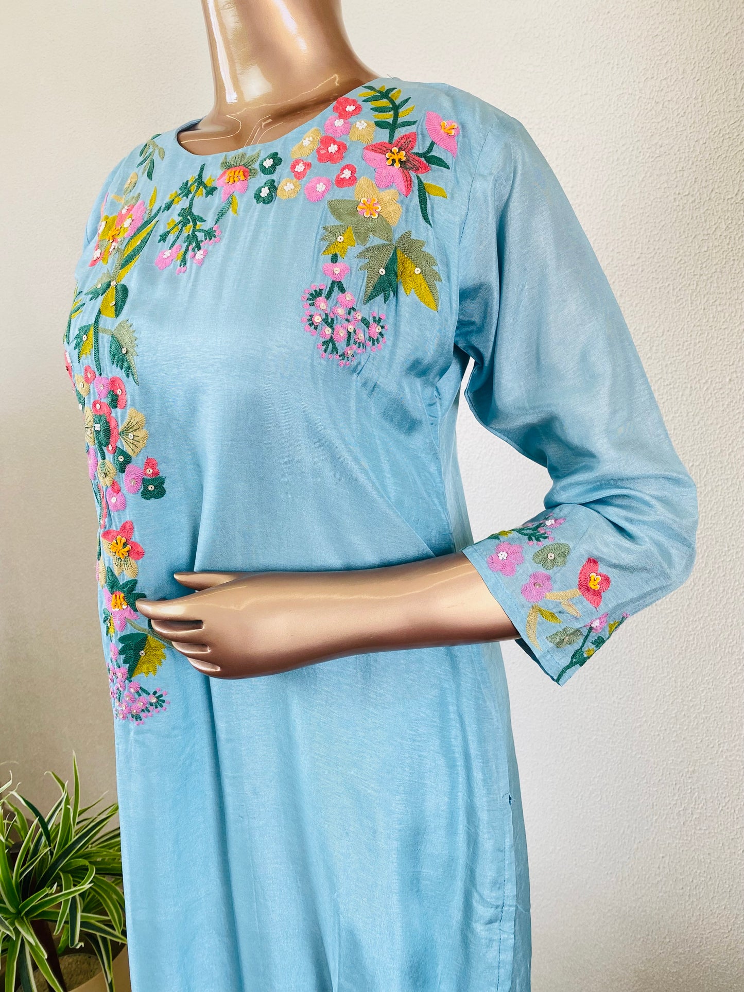 Dola Silk Suit Set with Aari work