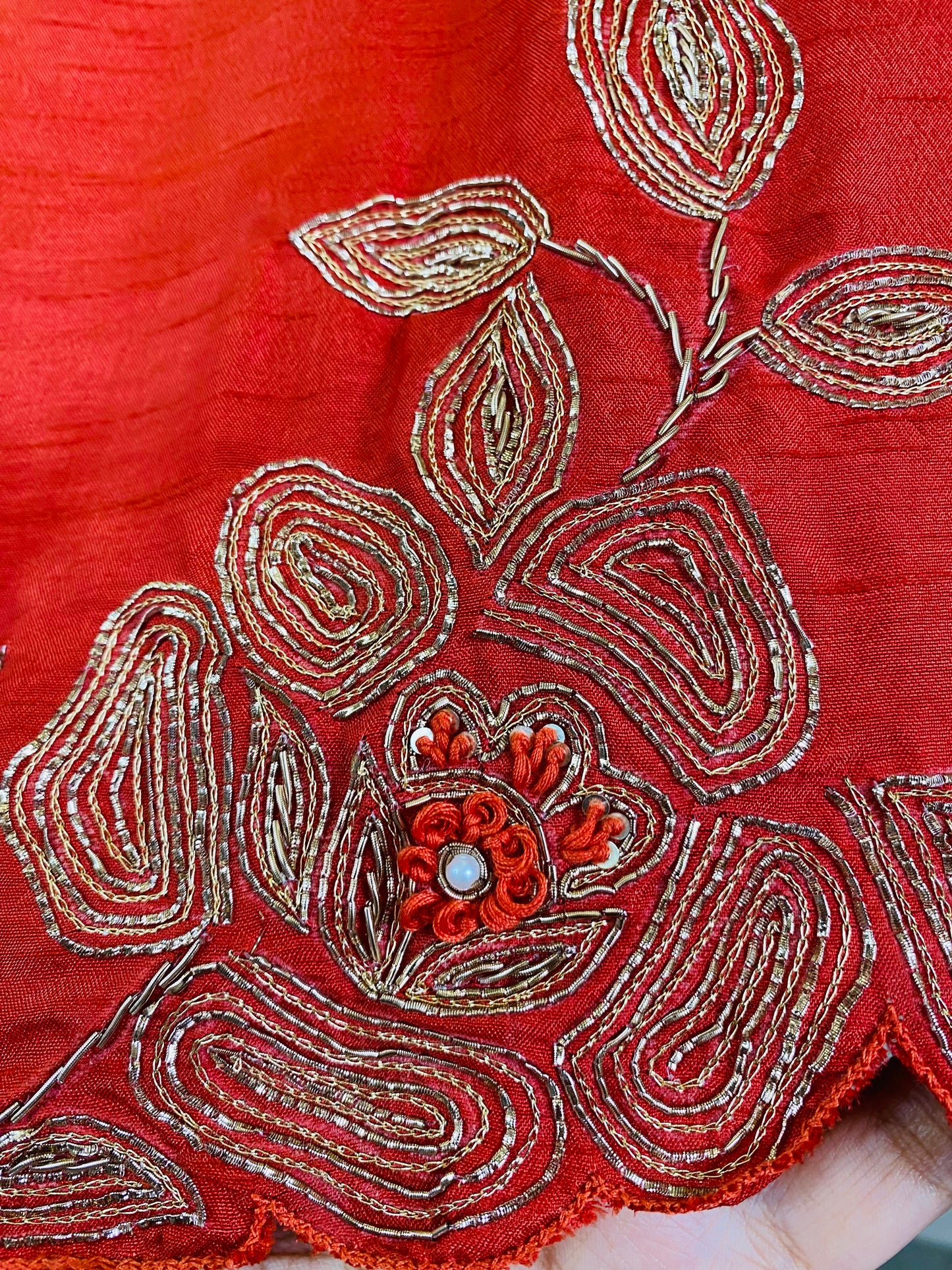 Dola Silk Coord Set with Zari & Zardozi Work