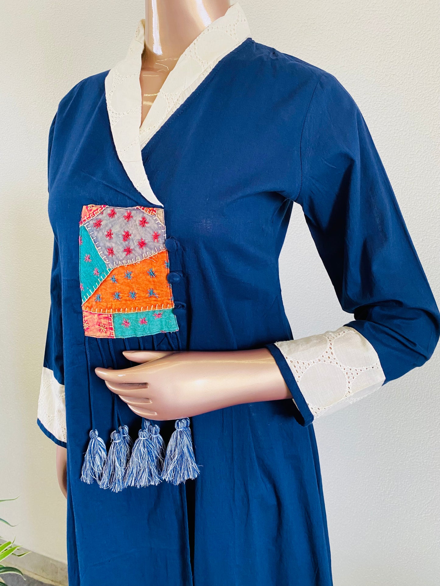 Schifili Turn Collar Kurta Palazzo Set