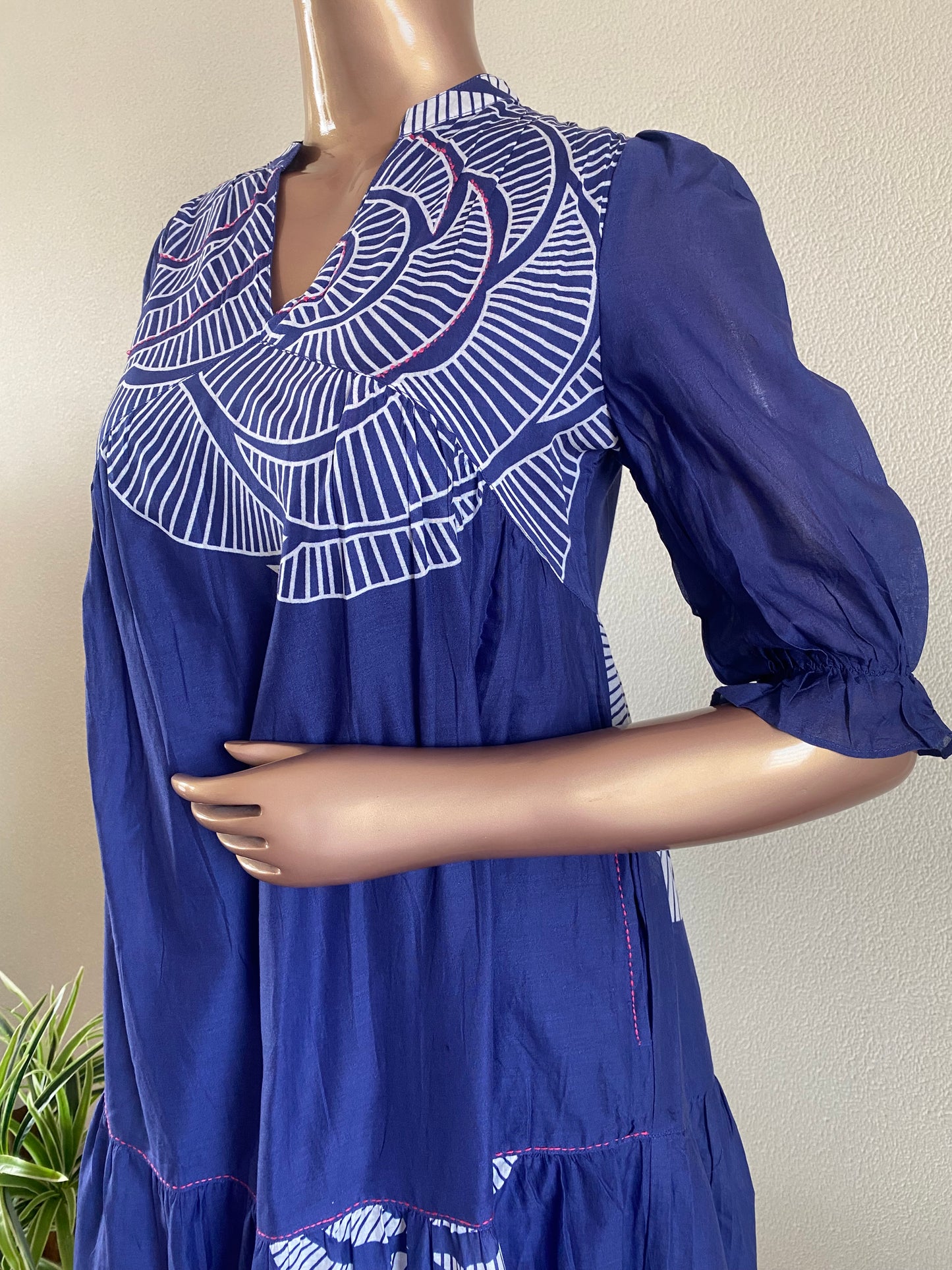 Mul Cotton Tunic with Placement Print