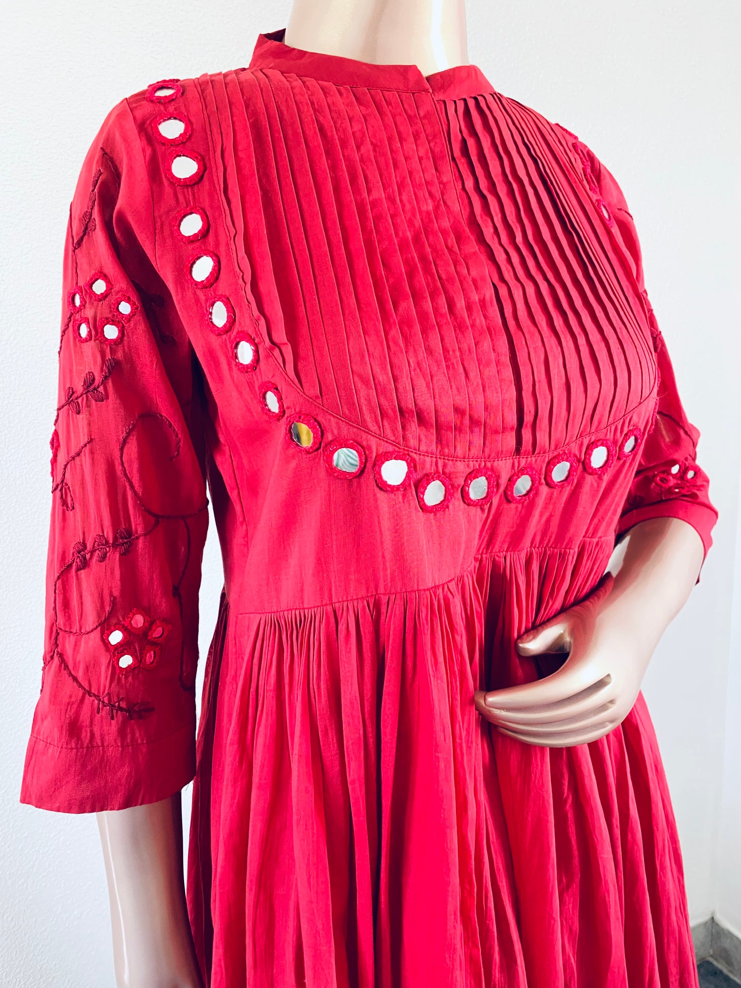 Mirror Work Mul Cotton Tunic