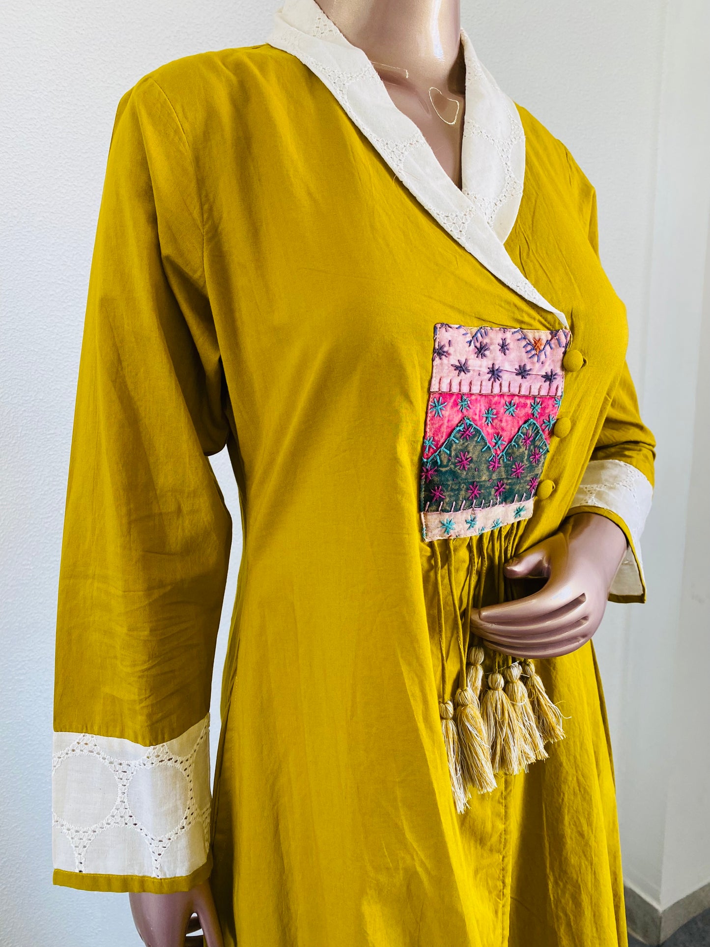 Schifili Turn Collar Kurta Palazzo Set