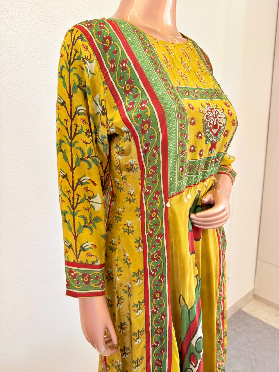 Premium Pure Crepe Frock Suit Set in Digital Print