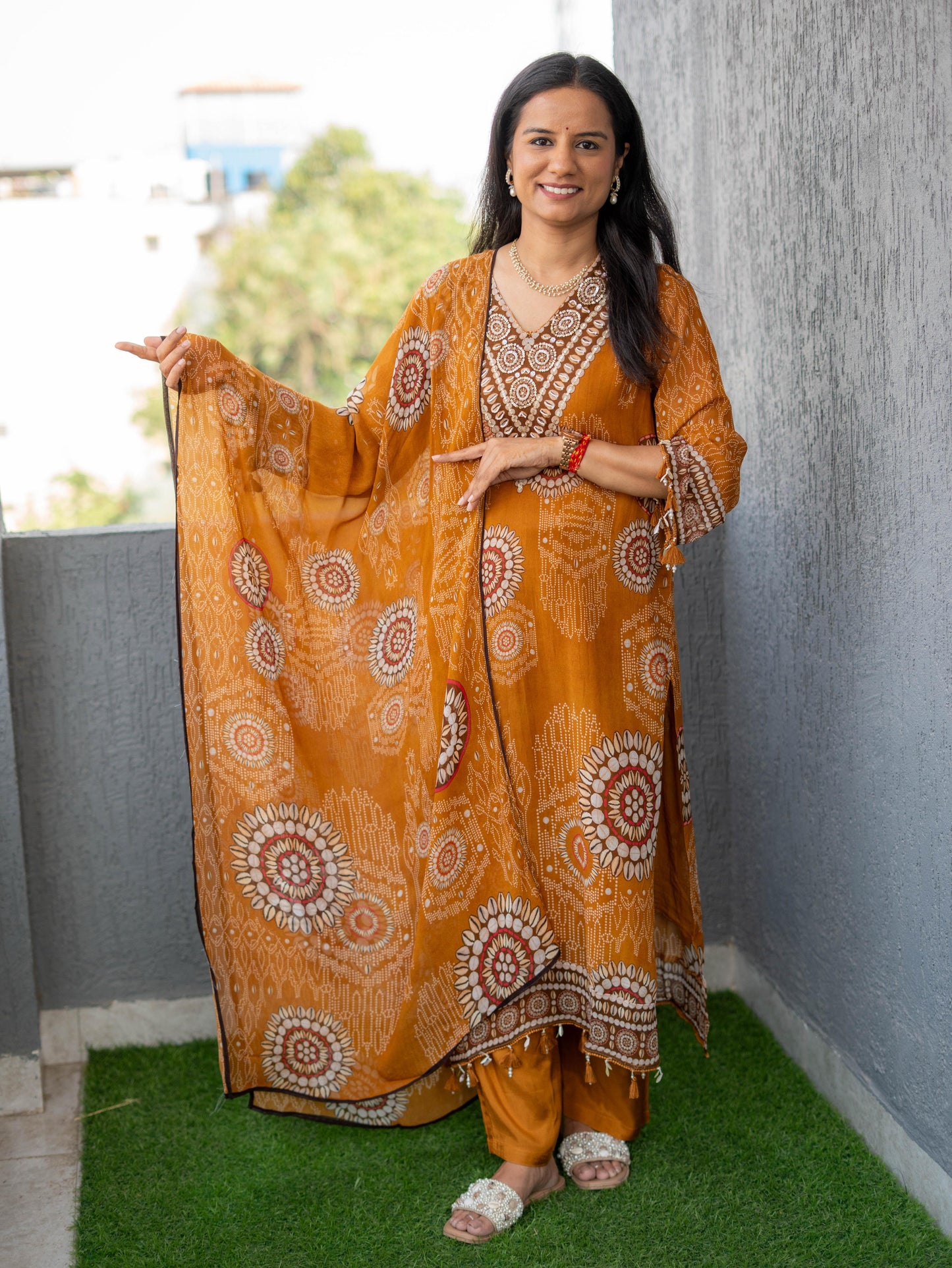 Printed Premium Georgette Suit Set