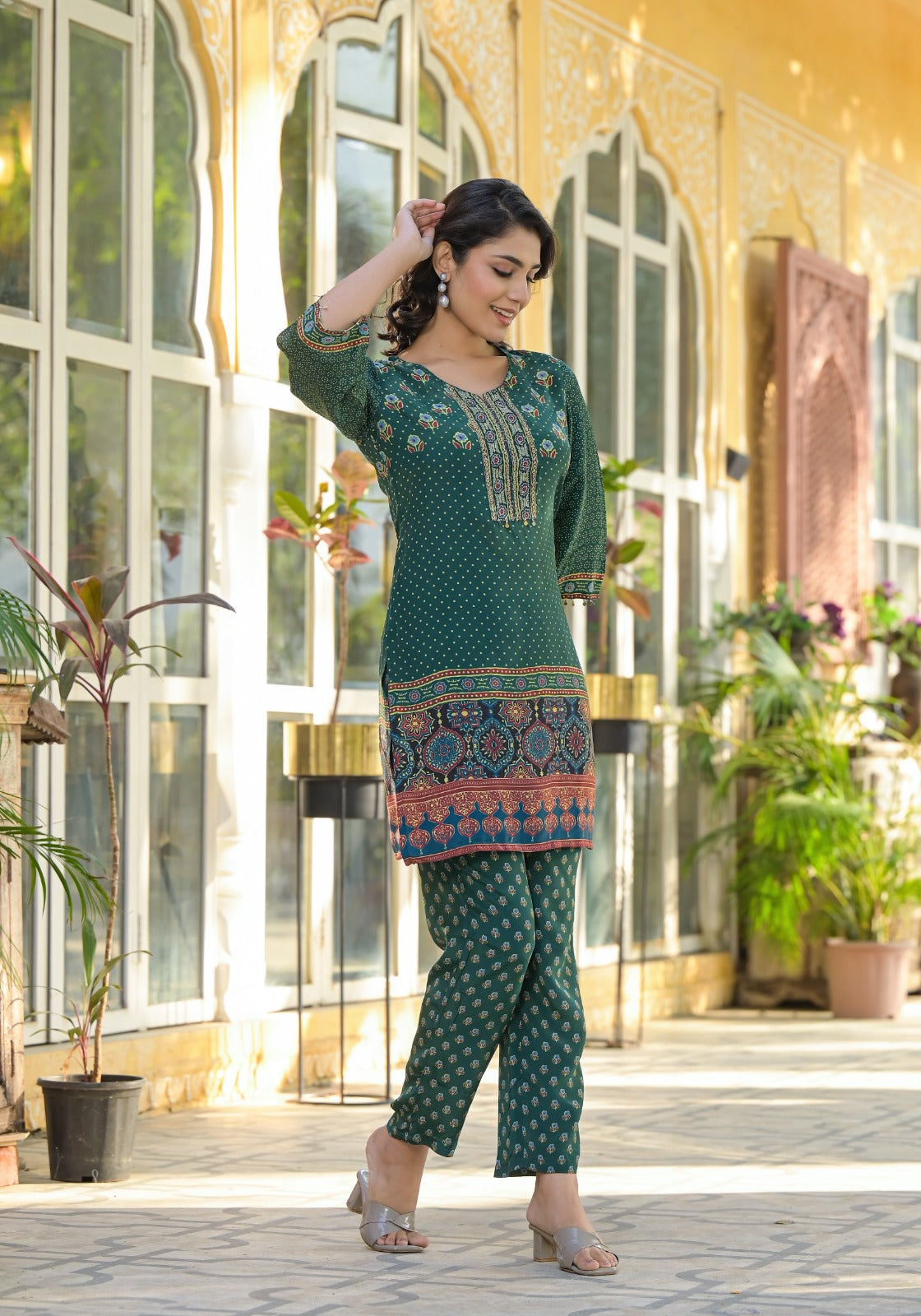 Printed Muslin Coord Set