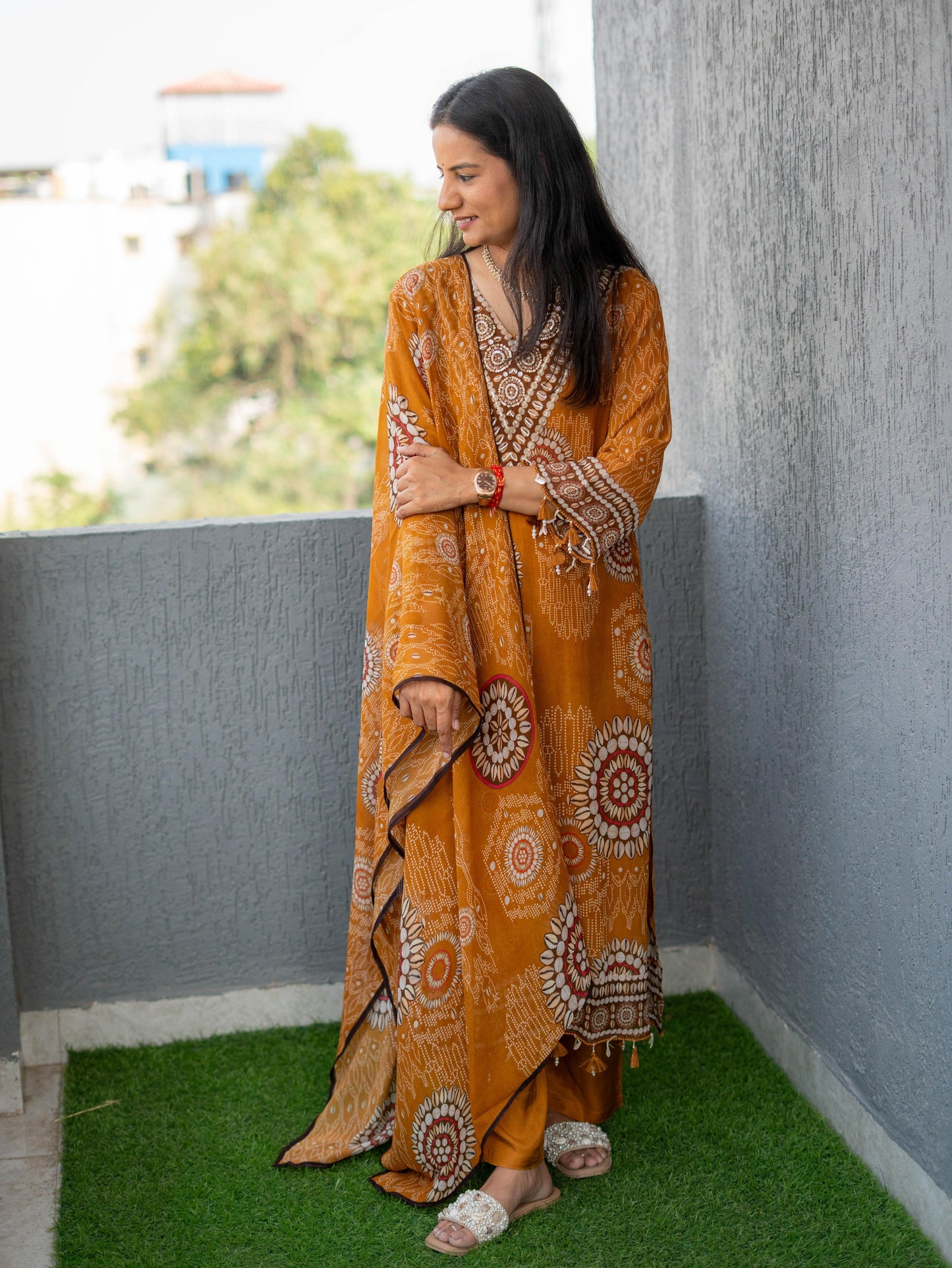 Printed Premium Georgette Suit Set