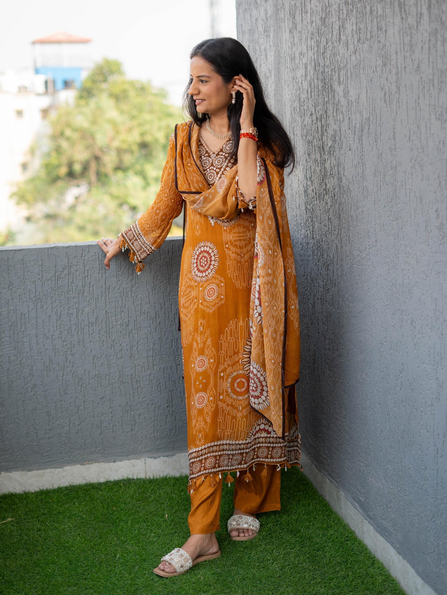Printed Premium Georgette Suit Set