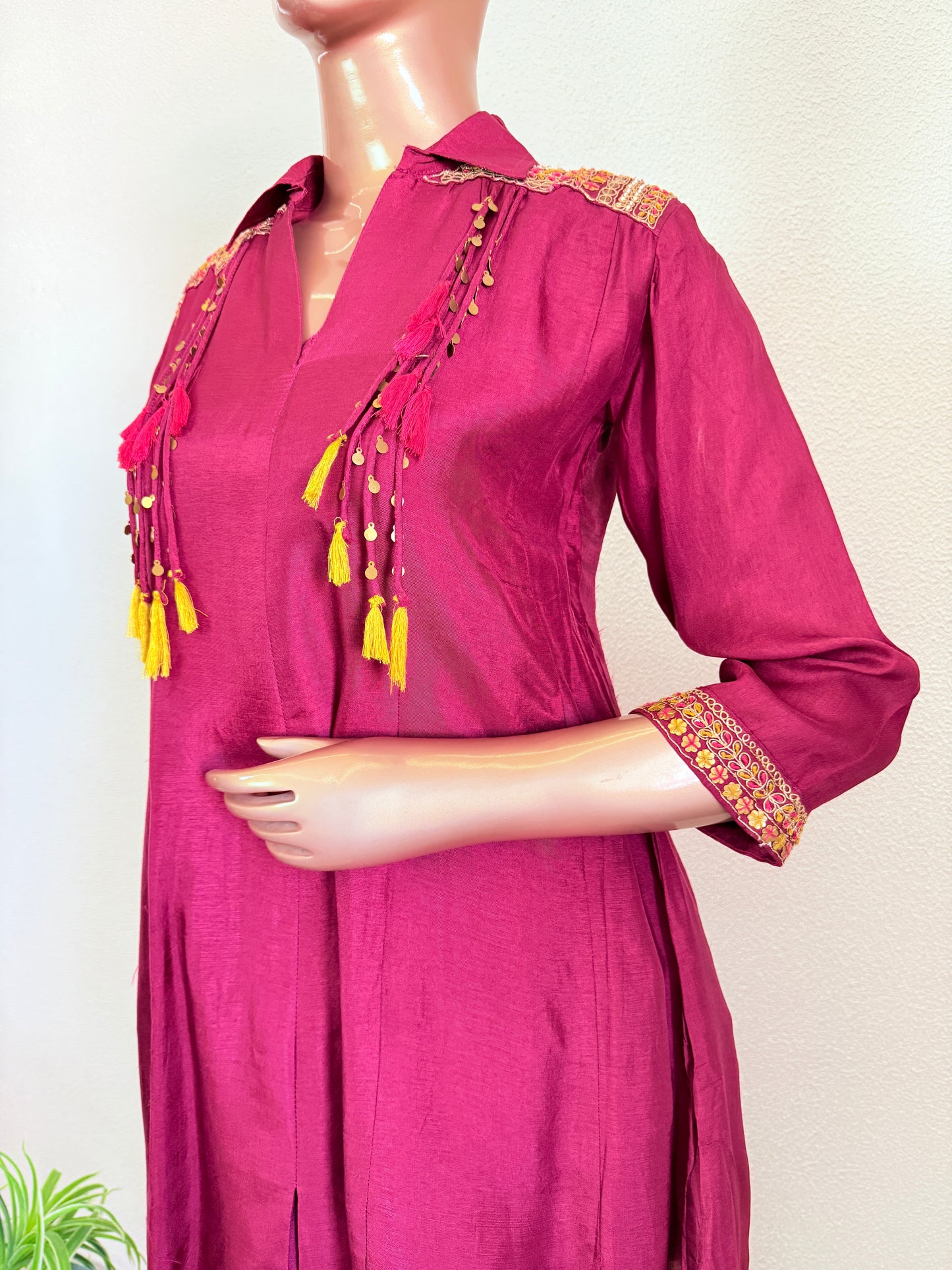 Dola Silk Coord set with Farsi Salwar